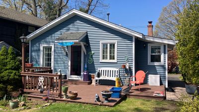 Siding Renewal with Cert Monogram D/4 x 12'6" clapboard, Wedgewood Blue