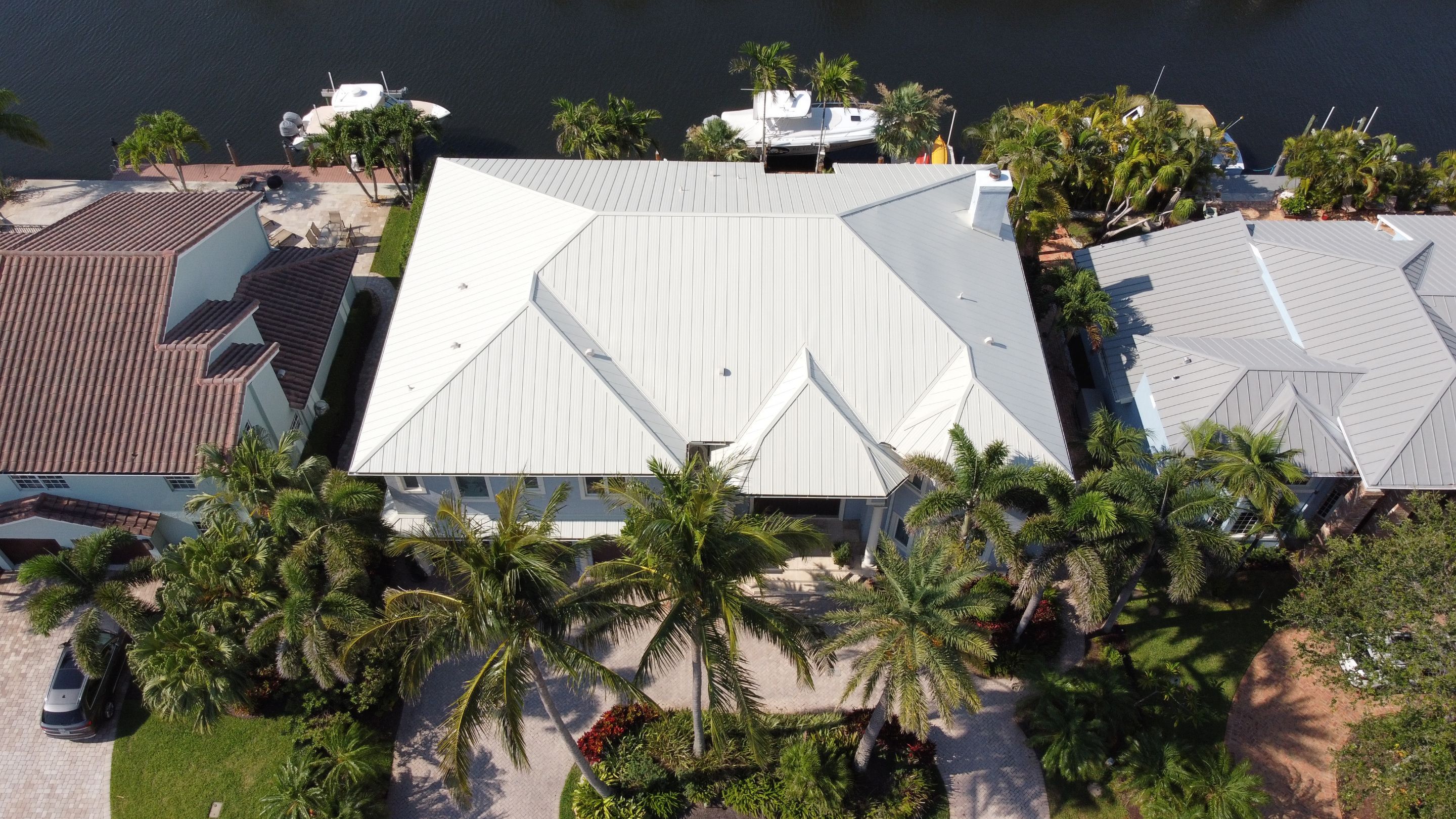 Residential Roofing Installation using 1" Nail strip metal roof by BLUES BROTHERS ROOFING