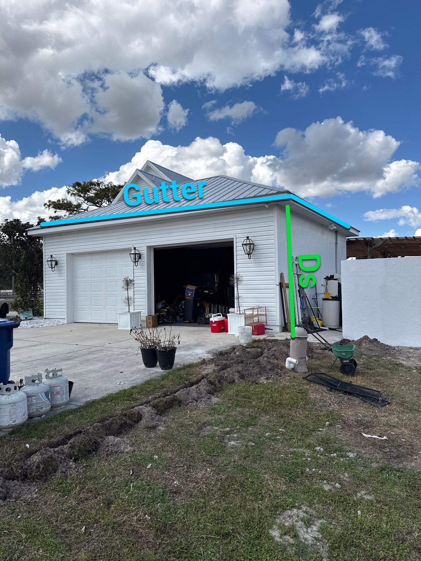Seamless Aluminum Gutter Installation using 6 Inch Seamless Gutters in Sarasota FL by Gutter Professors