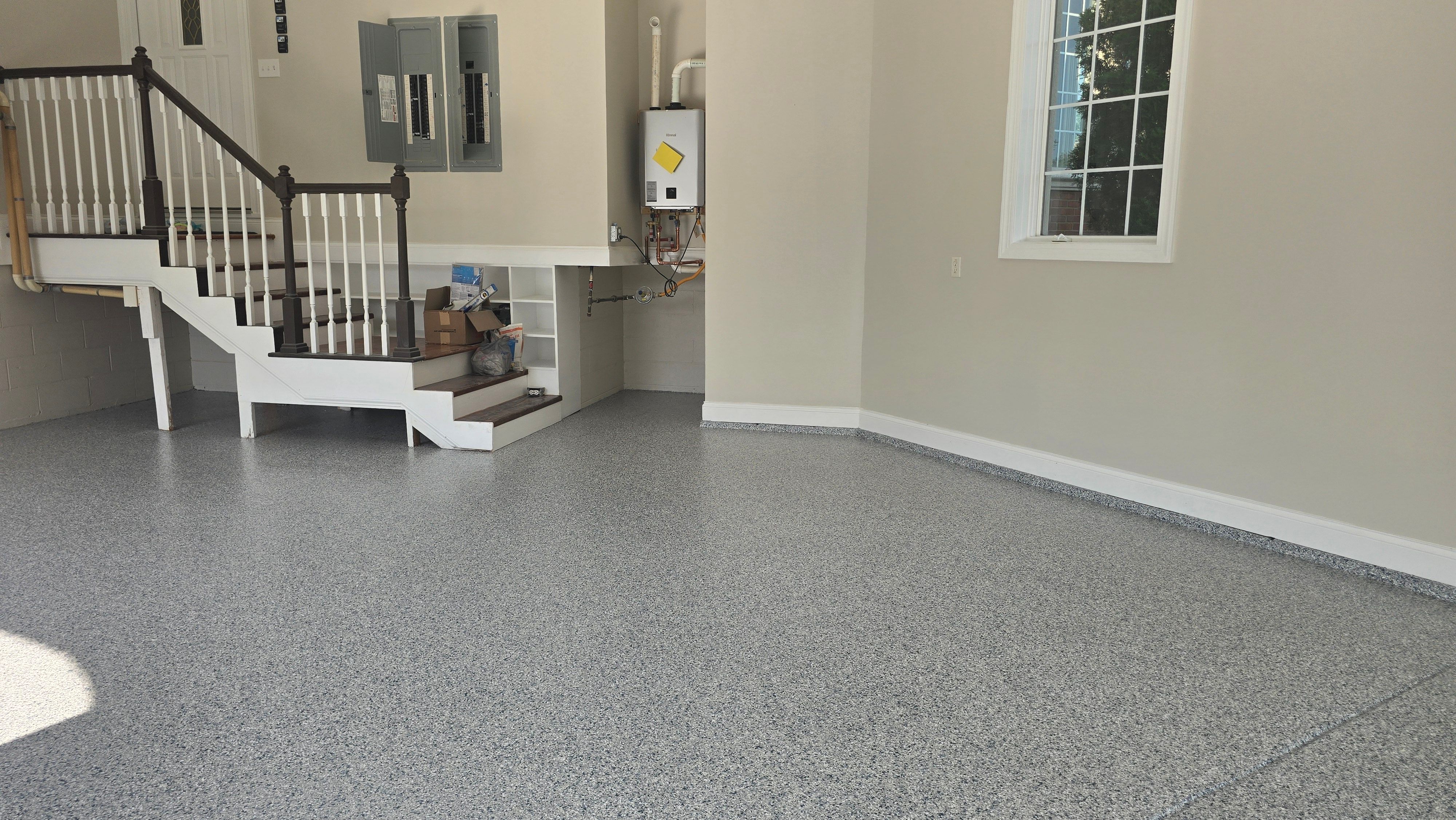 Garage using Tidal Wave by Elite Floor Solutions
