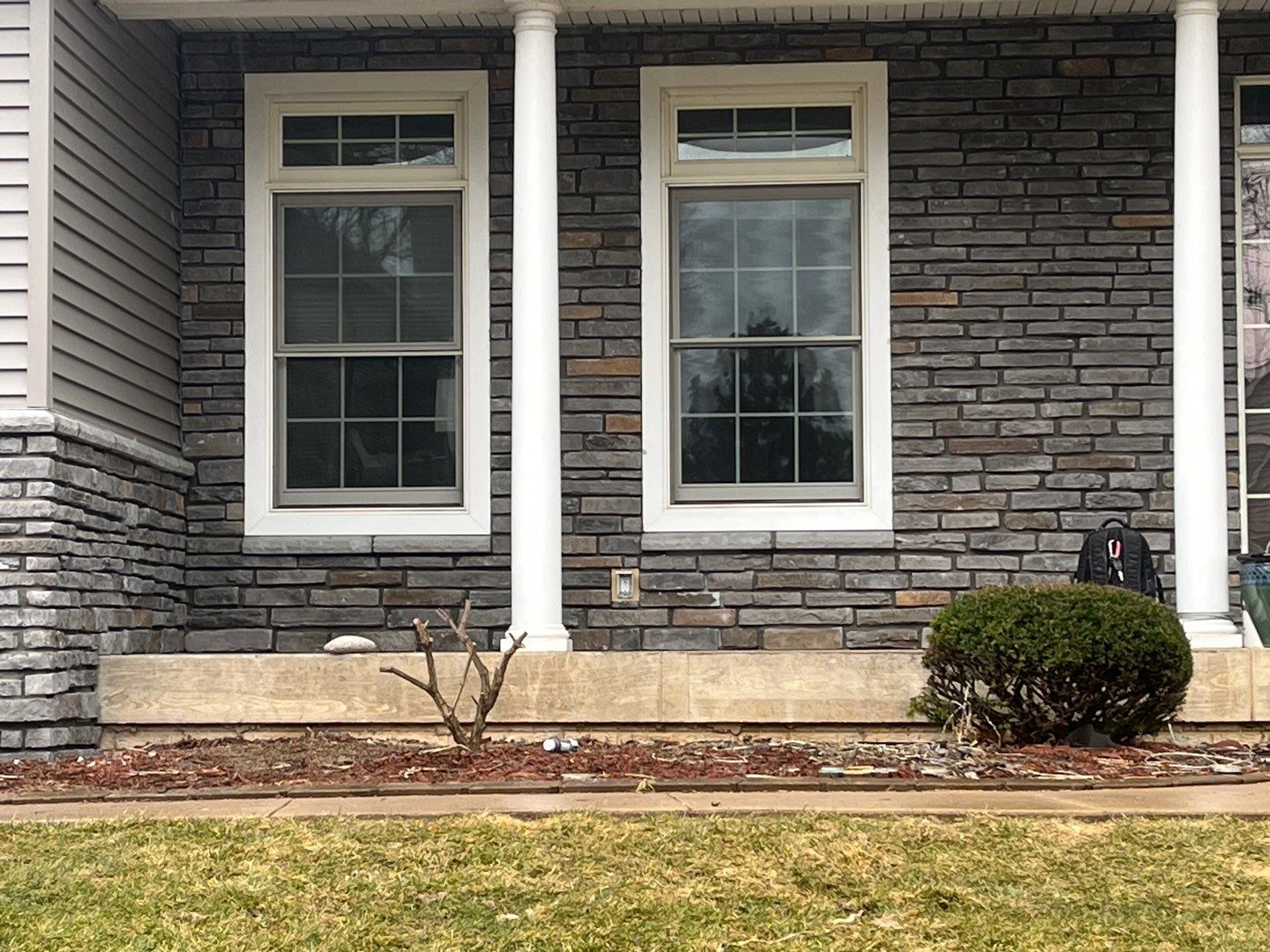 Masonry Veneer Stone Installation by ACE Waterproofing & Basement Solutions