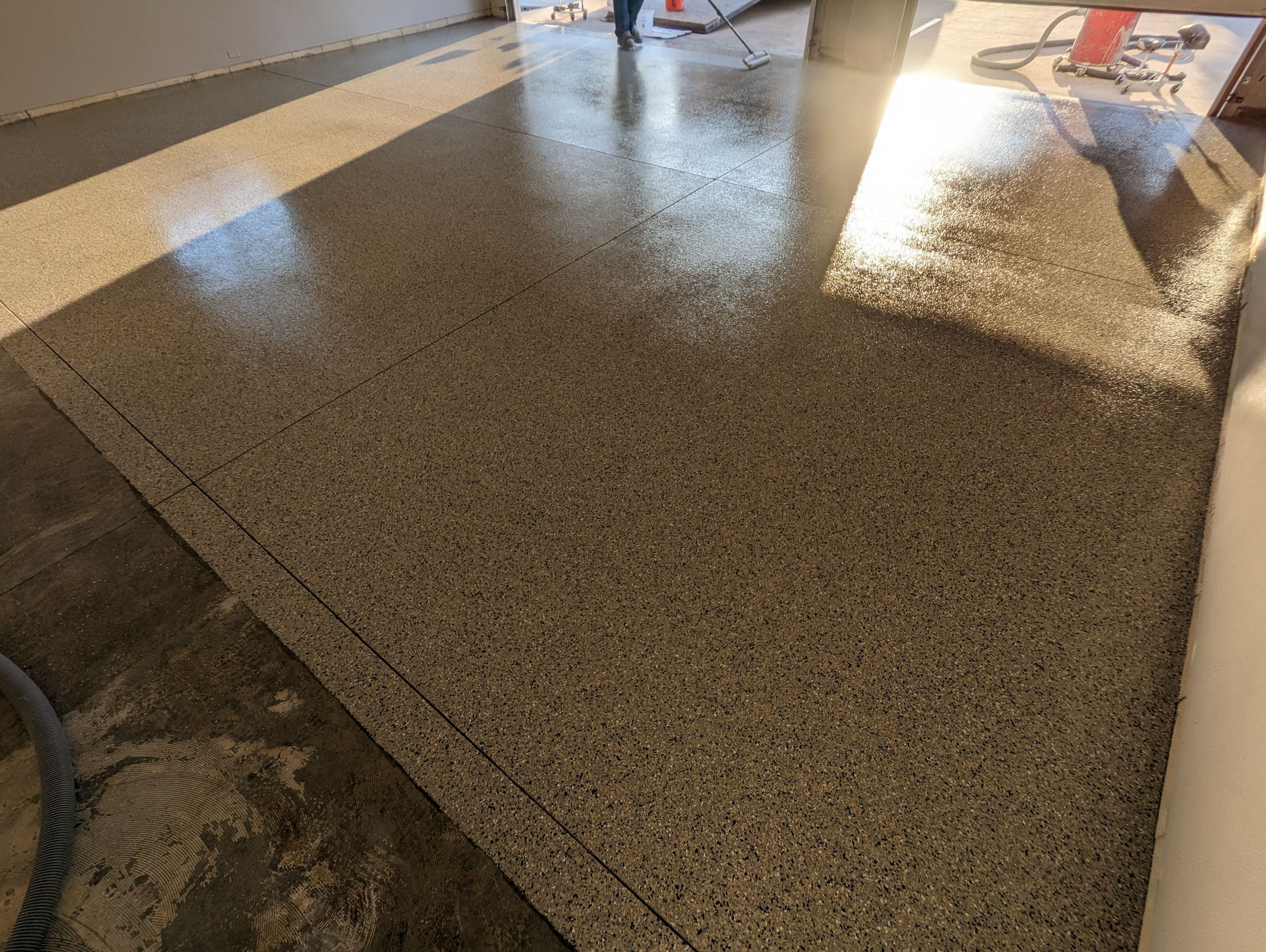 Garage using Mediterranean by Select Painting, Coatings & Garage Cabinets