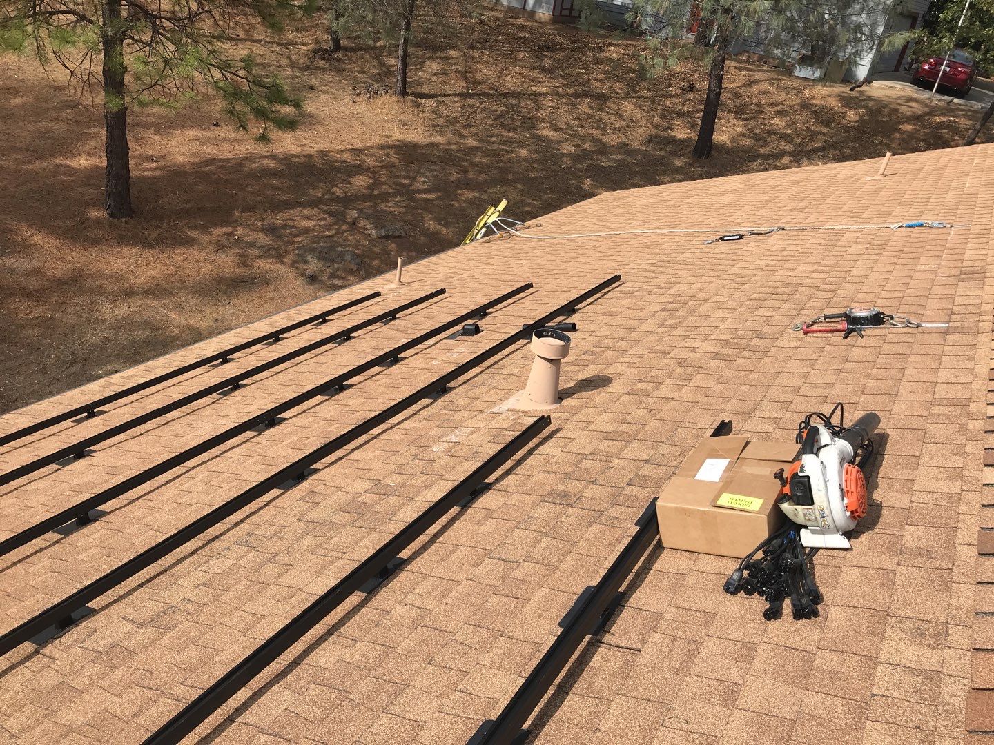 Solar Panel Installation using Solar Panels by Byers Enterprises 