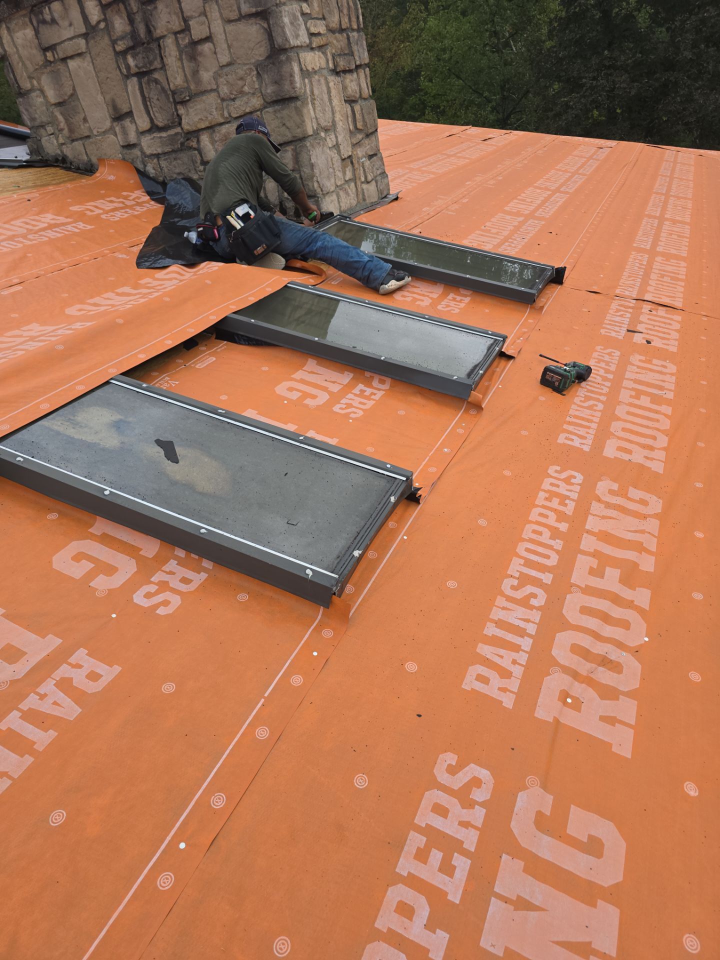 Residential Roofing Installation using Metal by Rainstoppers Roofing