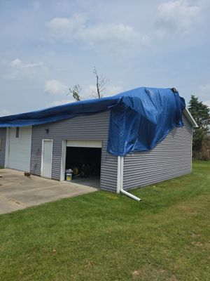 Storm Damage Repair on Barn.
