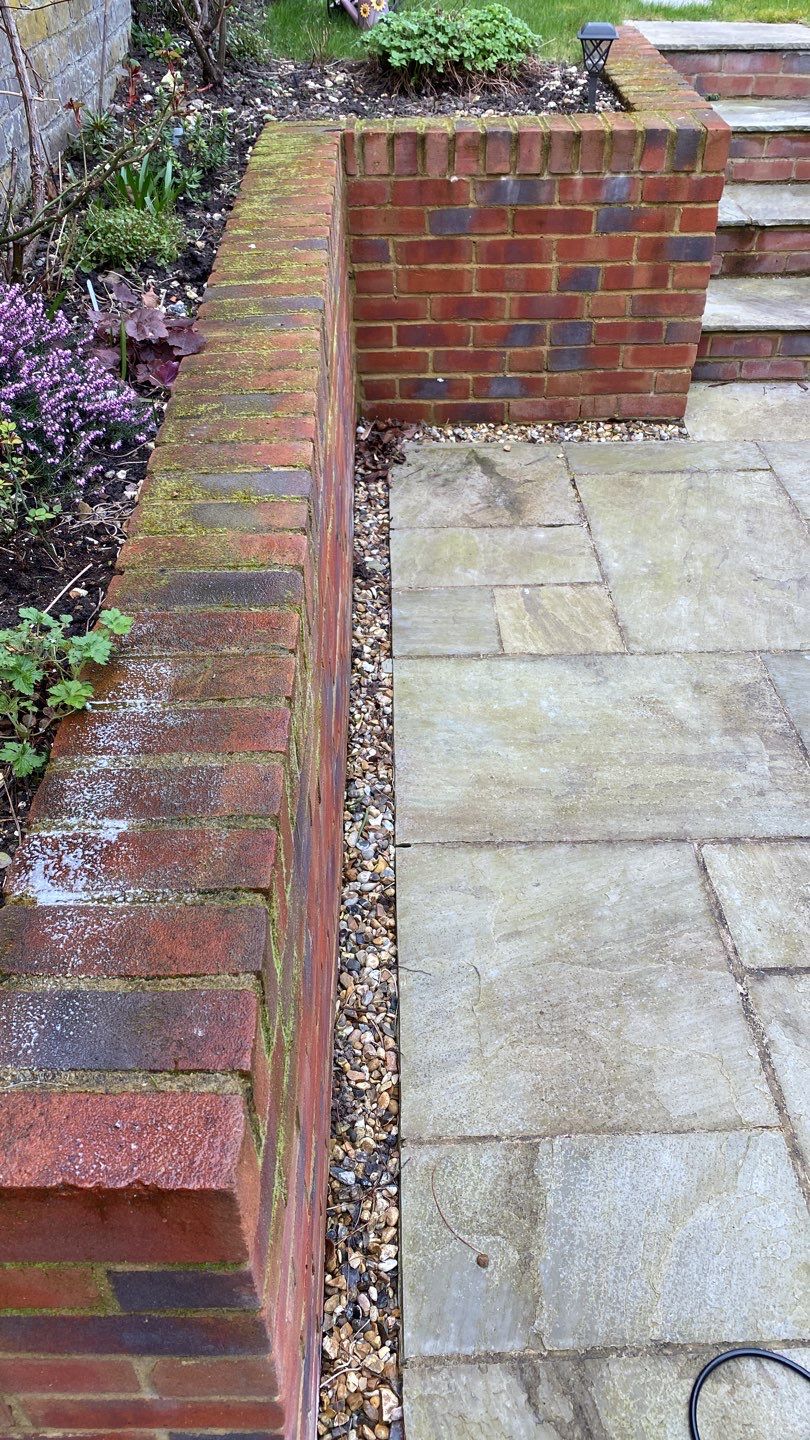 Driveway And Patio Clean using honda 21 ltr/min by Ges Exterior Cleaning ltd