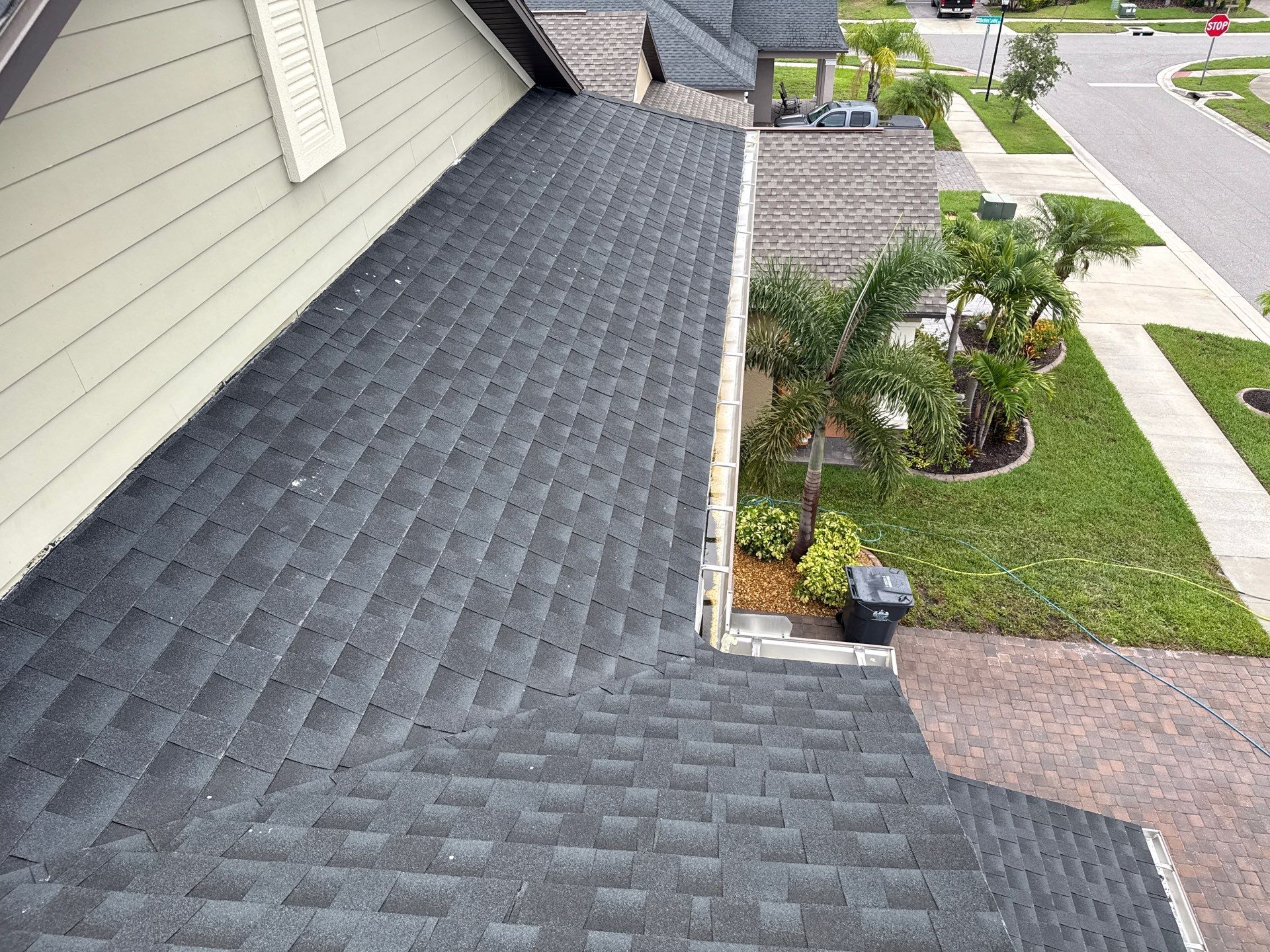 2-Story Asphalt Shingle Roof Cleaning & House Wash – Cypress Mill, Sun City Center, FL by Sunshine AquaWash