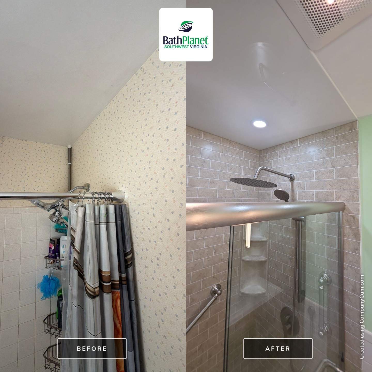 Tub to Shower Remodel by BathPlanet SW Virginia