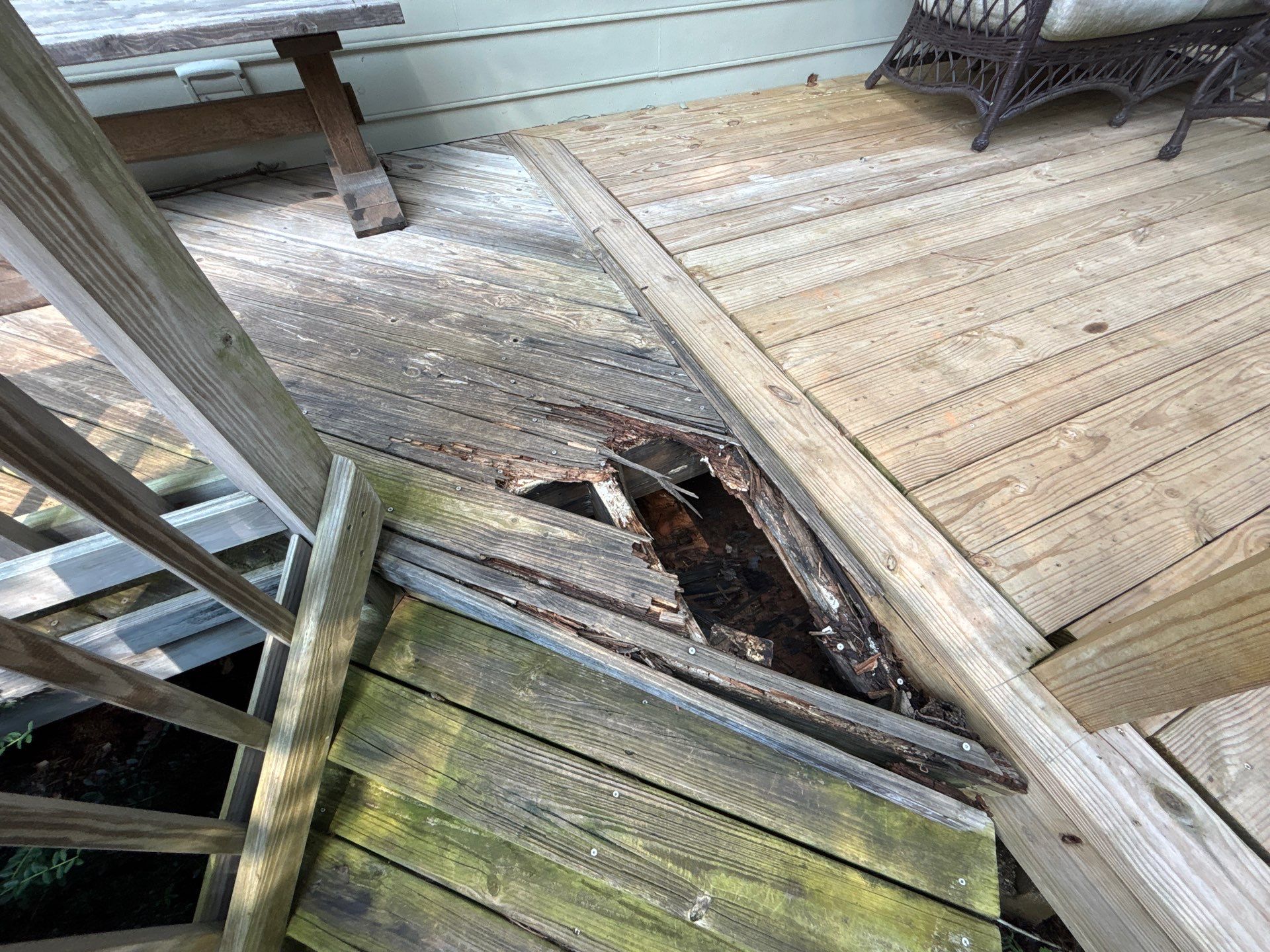 Pressure Treated Wood Resurface by Nelson Exteriors 