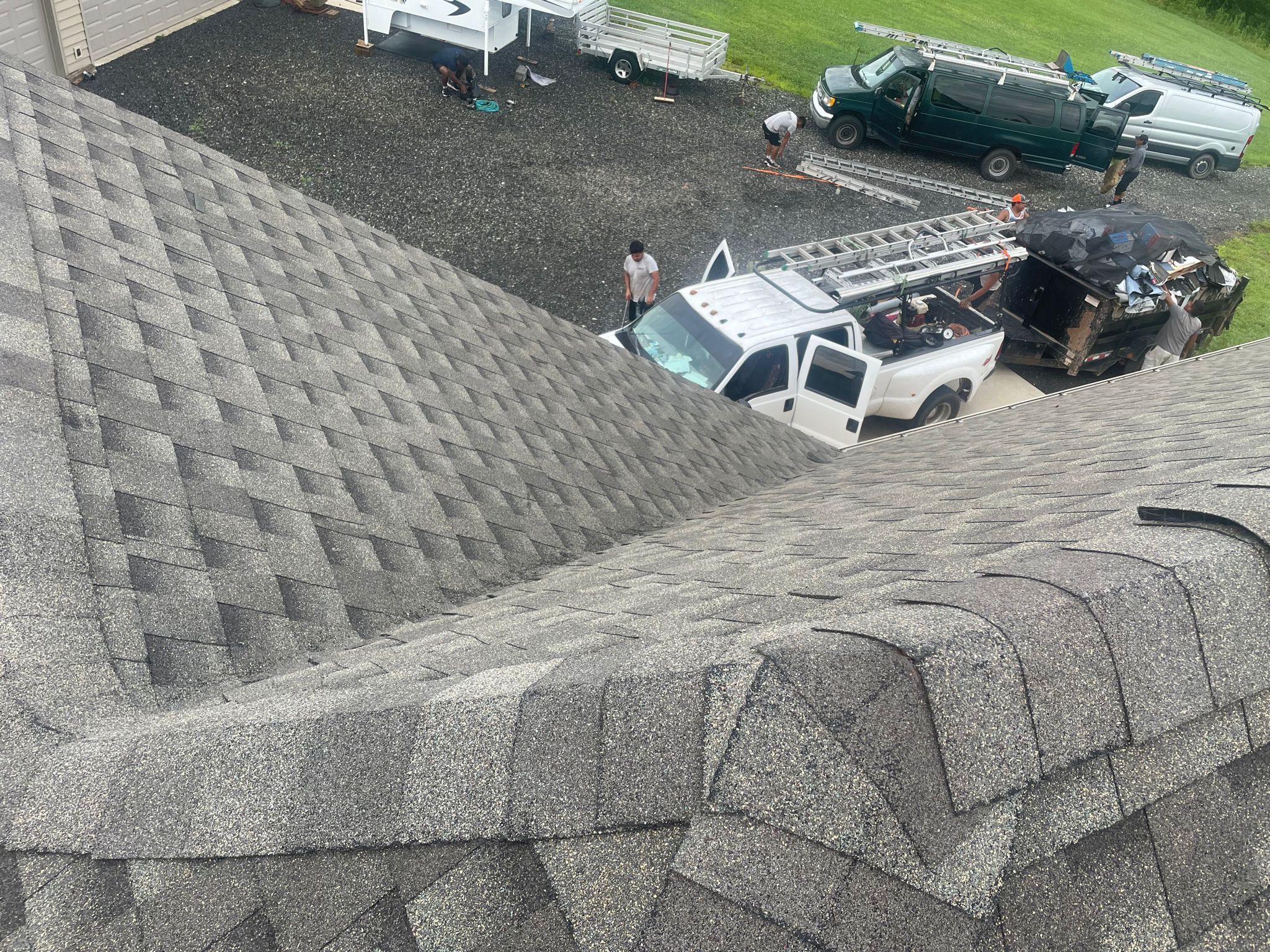 Residential Roofing Installation using GAF Timberline HDZ by Rainstoppers Roofing