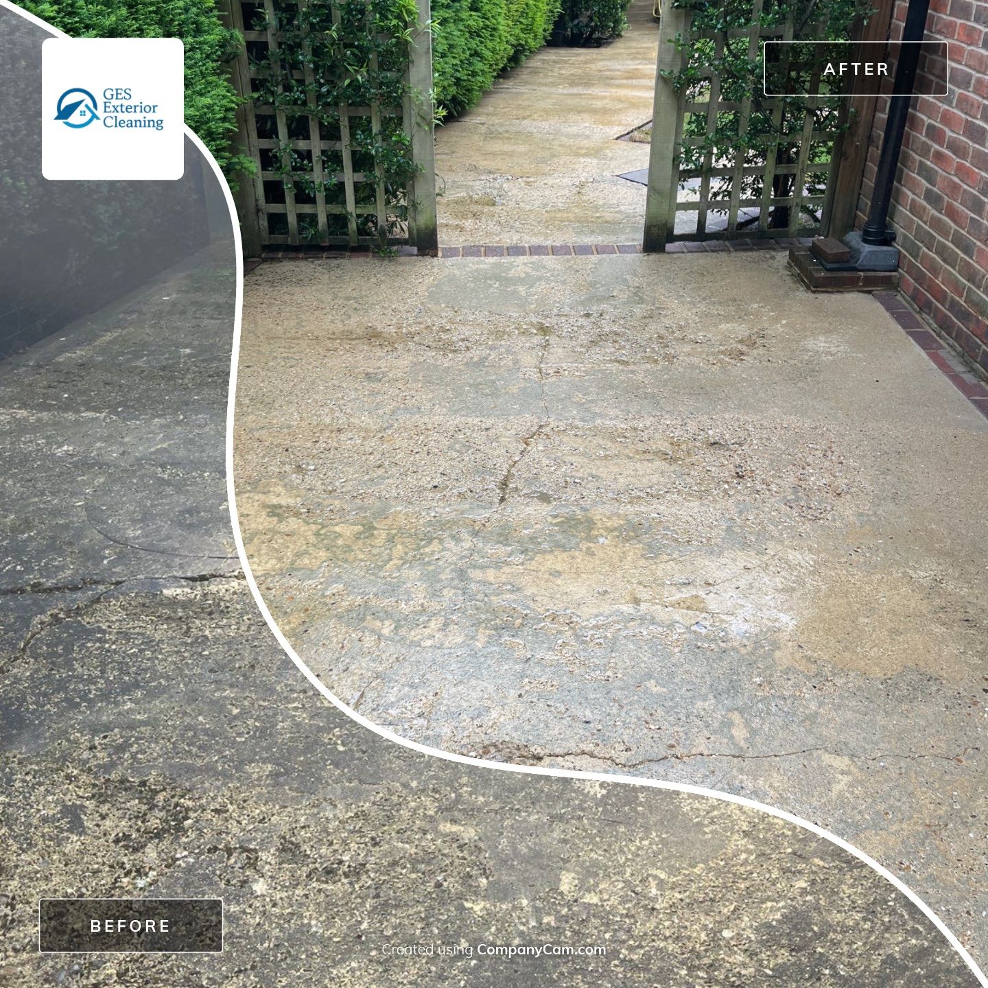 Patio Clean using 18inch Whirlaway FSC by Ges Exterior Cleaning ltd