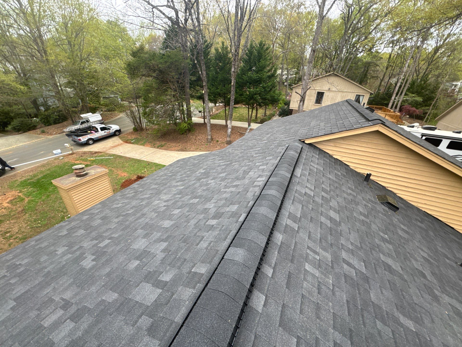 IKO Cambridge Architectural Shingle in the color of Black by H&S Roofing and Gutter
