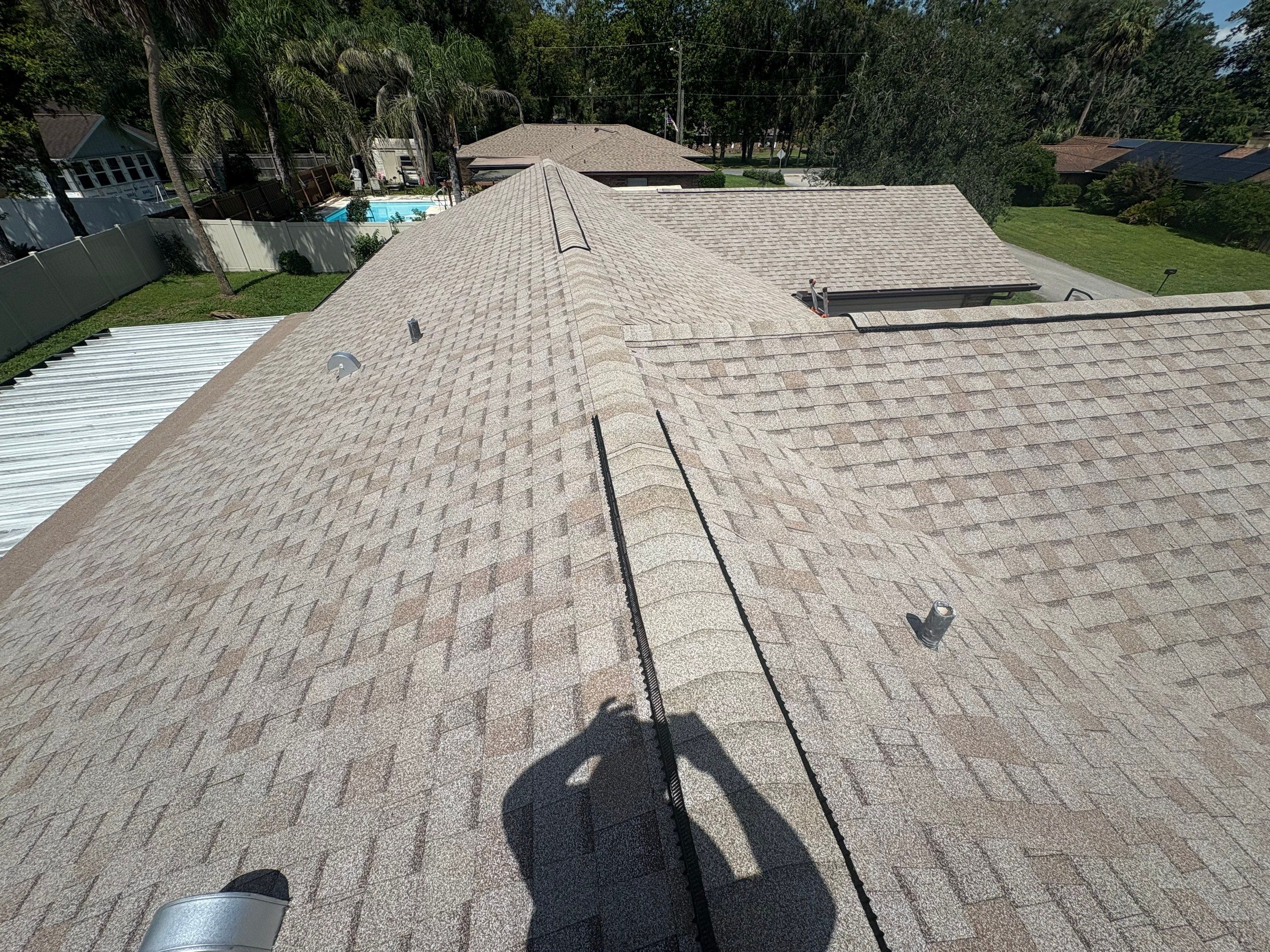 Architectural Shingle Roof Replacement and Attic Inspection in Orange City by Pinnacle Roofing Group