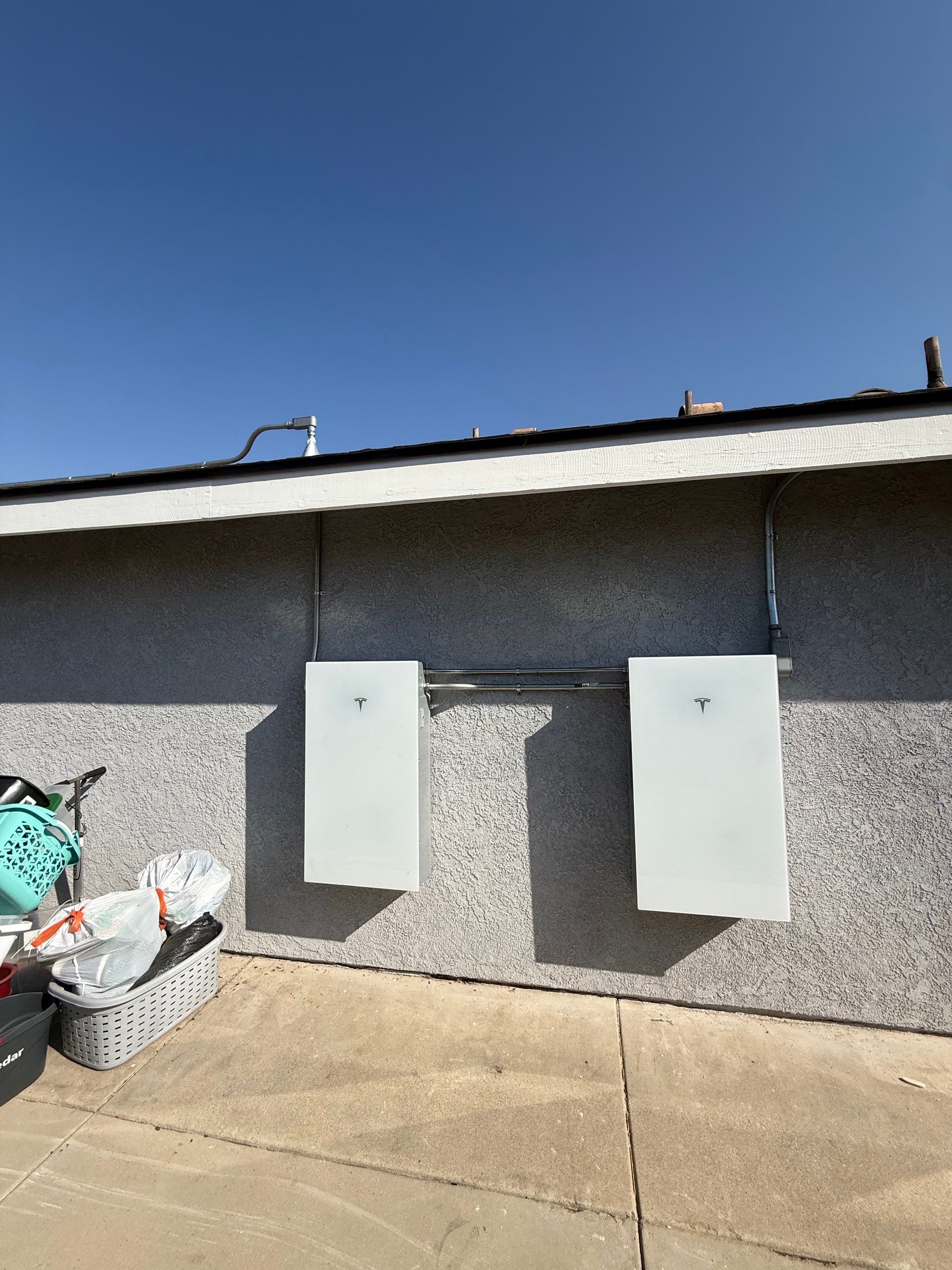 Residential Solar Array and Dual Tesla Powerwall Storage in Corona by VIBE SOLAR