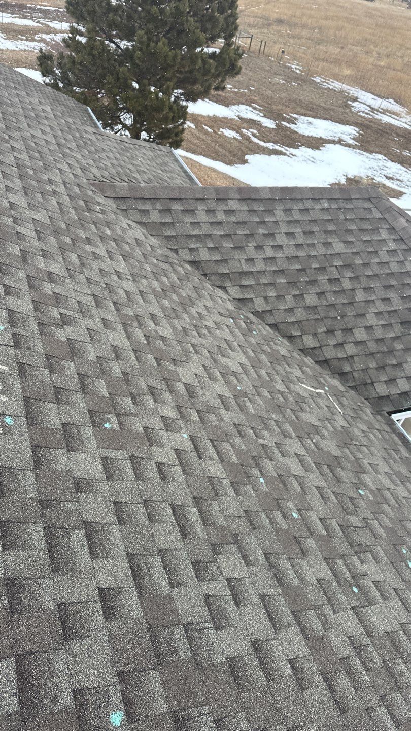 Residential Roofing Installation using Atlas Pinnacle Impact Weathered Wood by Blue Peaks Roofing LLC 
