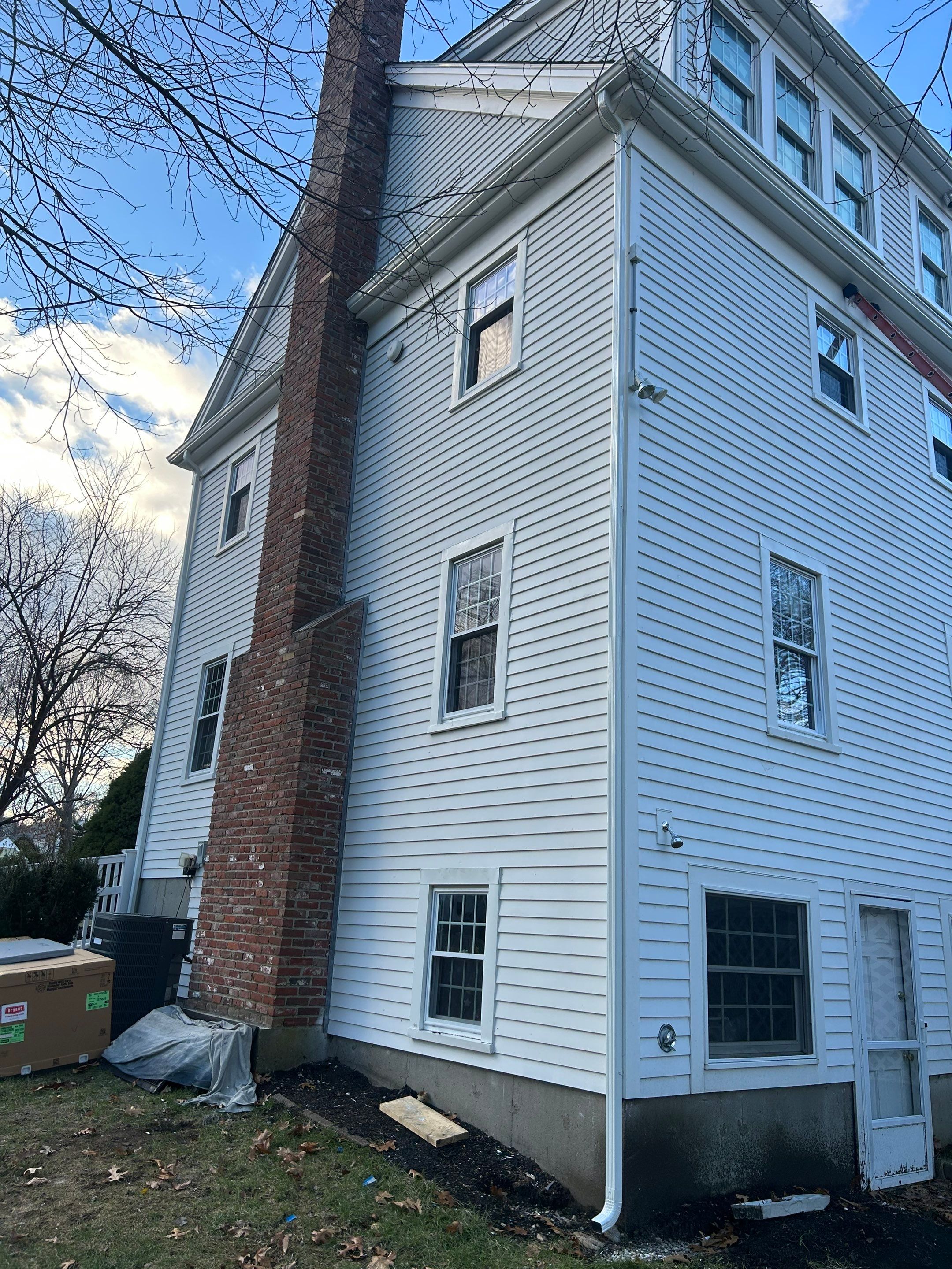Gutter Installation using 5" K-Style Aluminum Gutter in Hingham, MA by Gutter Pro Enterprises