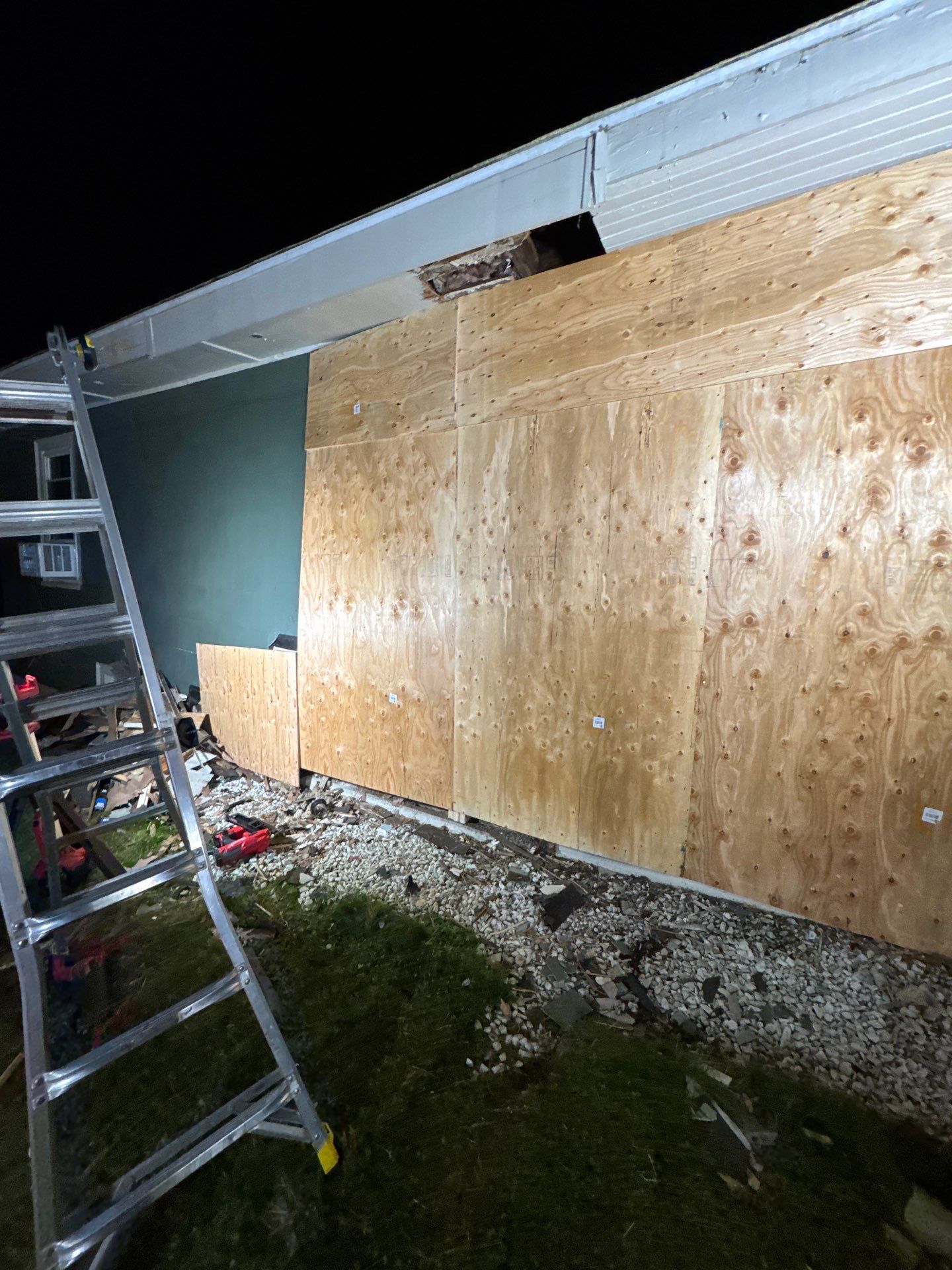 Emergency Board Up and Structural Stabilization Following Abington Vehicle Impact by Boston Board Up