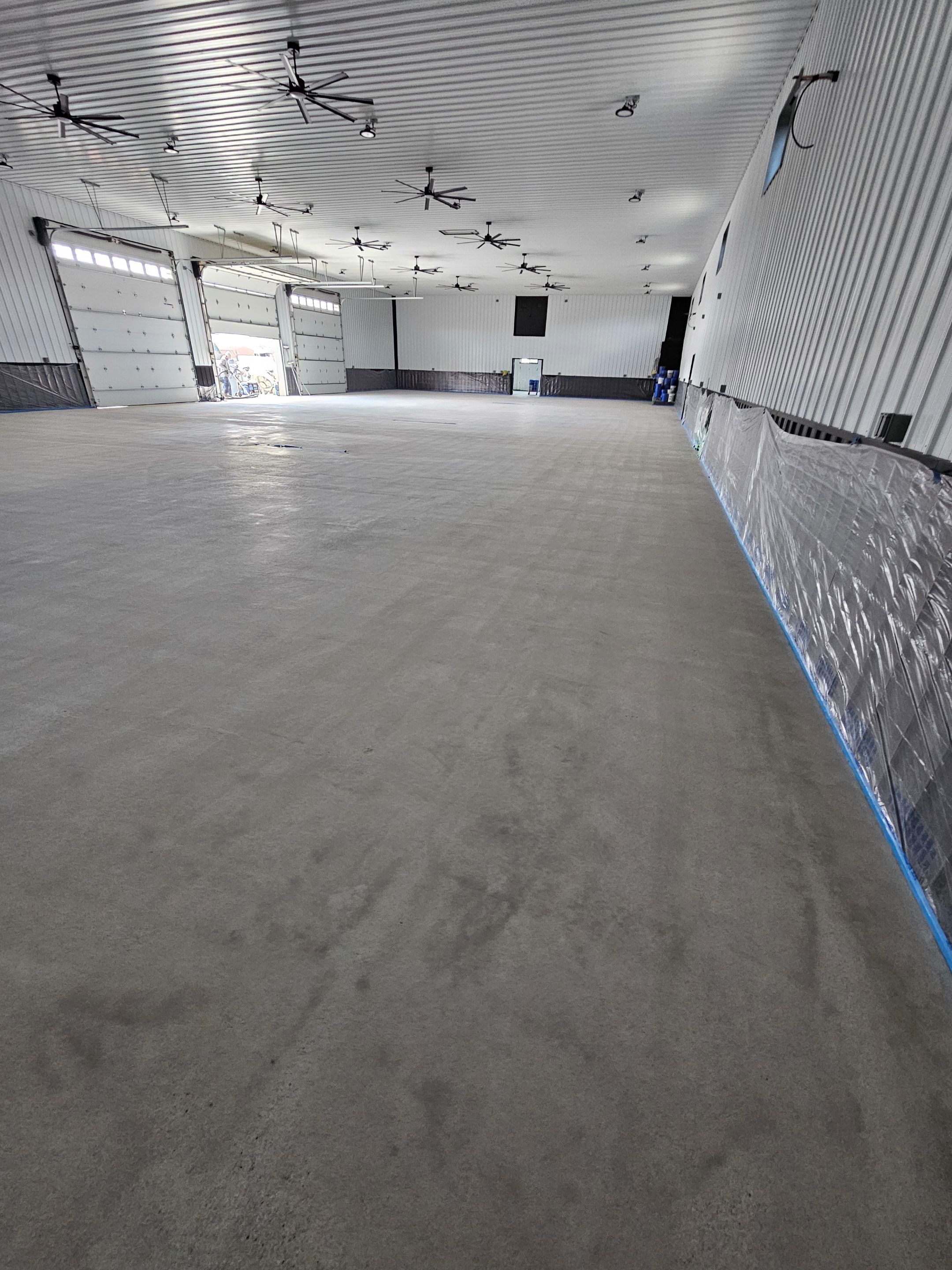 Gravel Pole Barn Concrete Coating by Level 10 Coatings