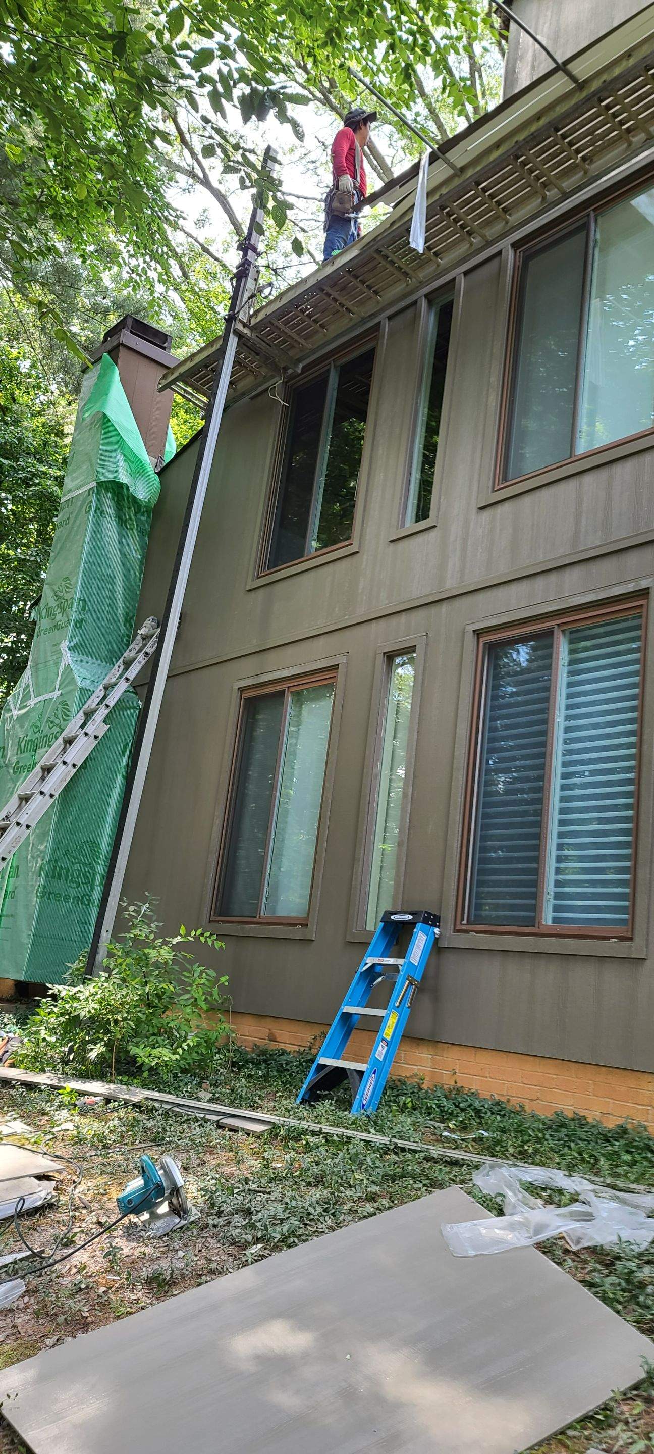 James Hardie Board and Batten Siding and ProVia entry door by Window Depot of Annapolis