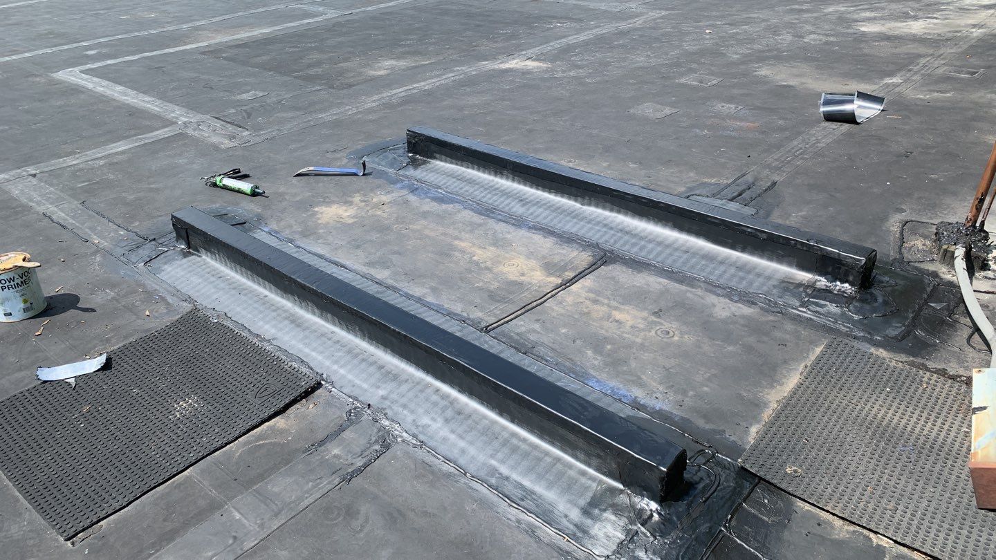 Commercial Roofing Repair using EPDM  by A Plus Exterior