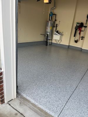 Garage Floor Coating using Tidal Wave