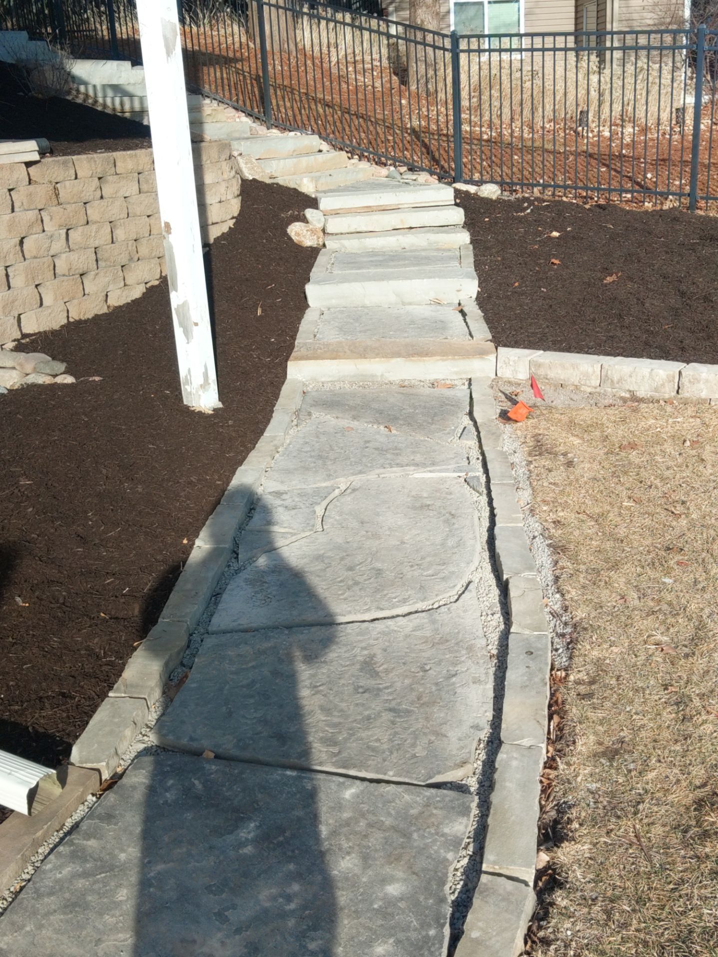 Updated Stone Stepper Path by New Horizon Landscapes