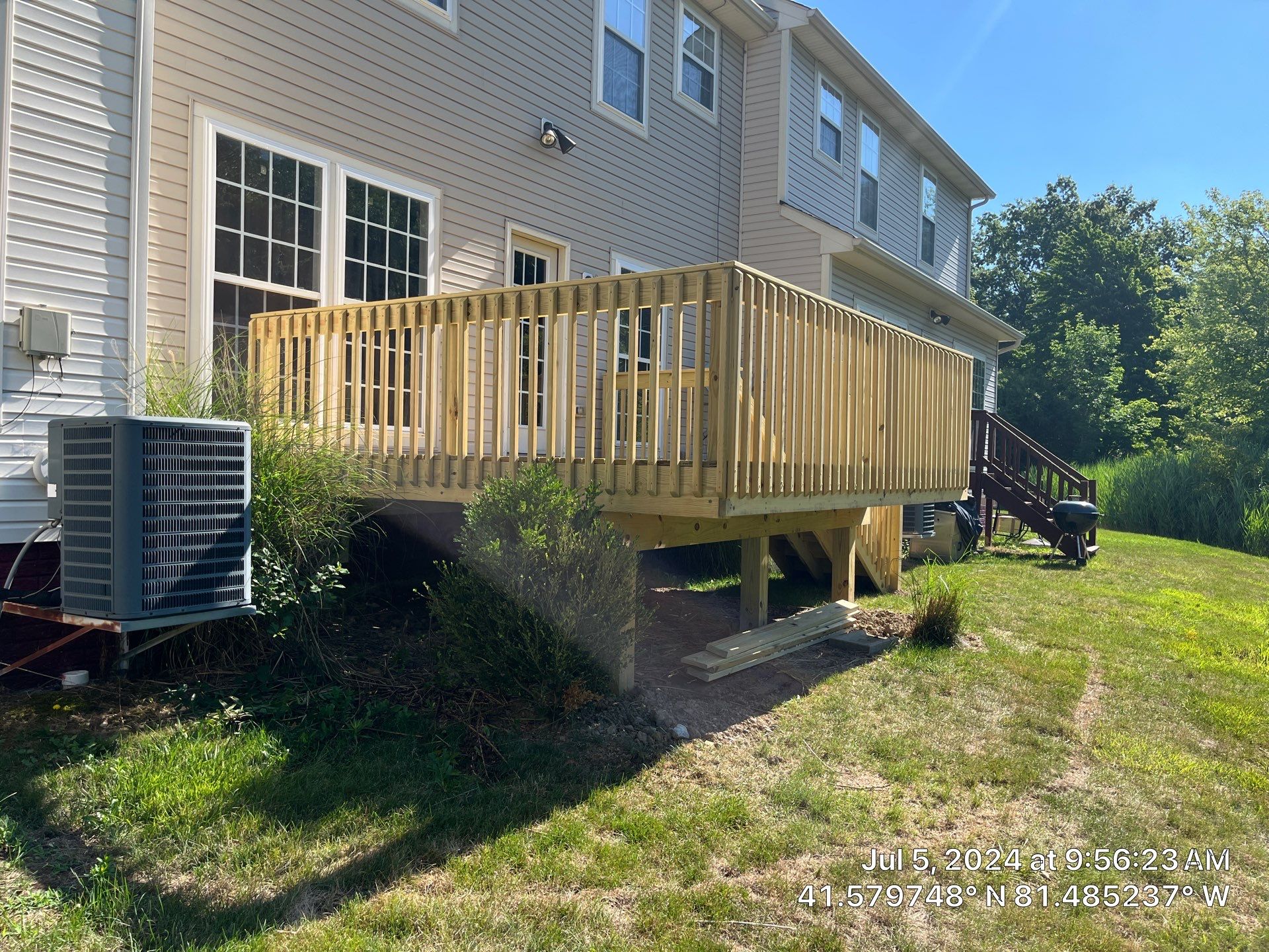 All Wood Deck by Hilltop Drafting & Design LLC