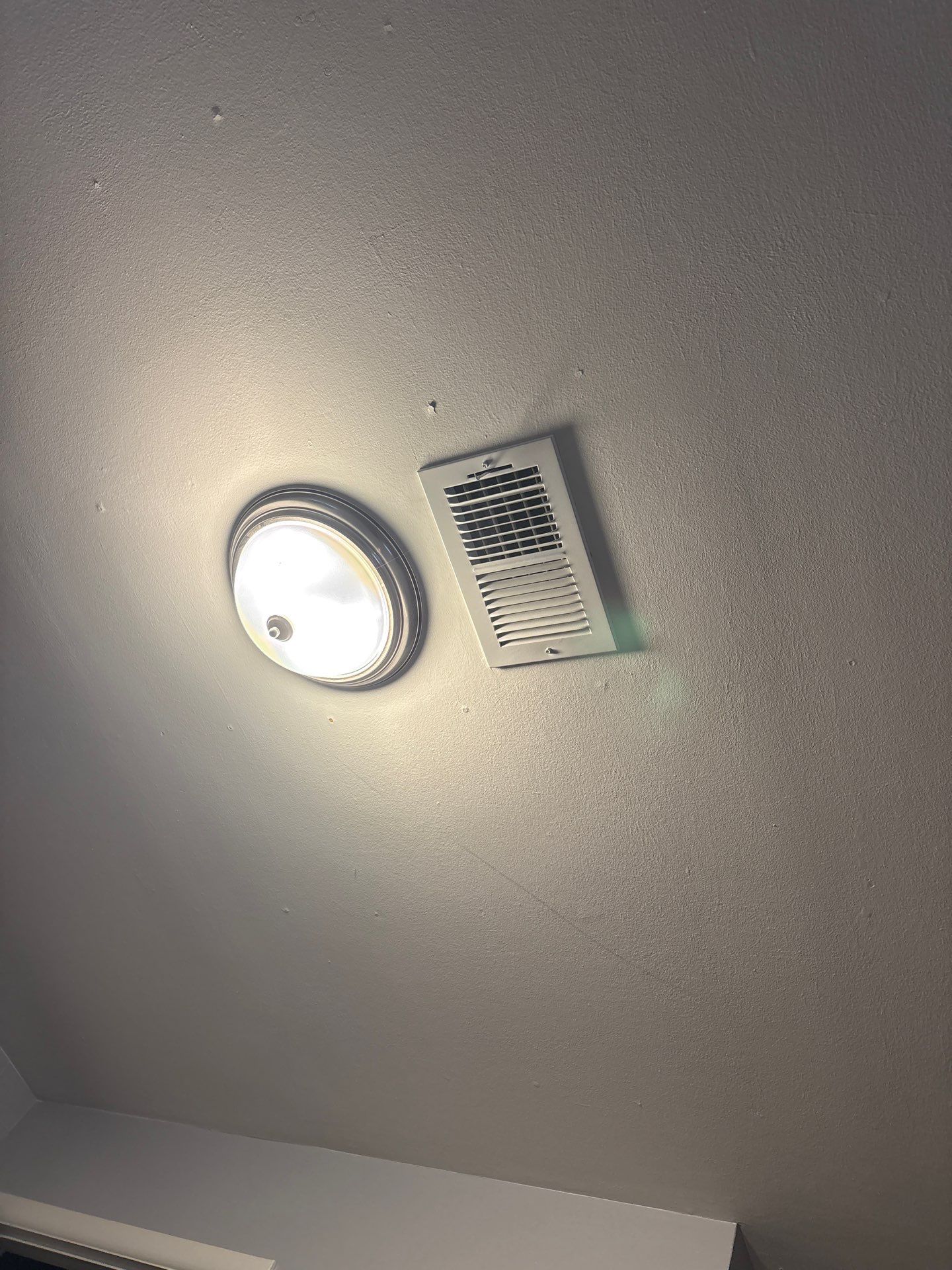 Flush Mount Light Fixture and Ceiling Vent Upgrade in Denver by CompanyCam Sales Demo
