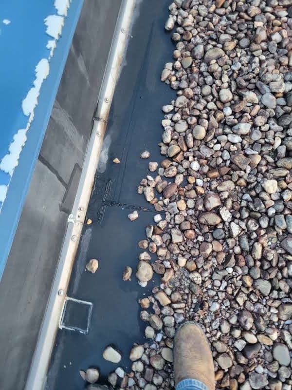 Commercial Roofing Repair using Custom Patch & Hand Weld by Carolina Trophy Roofs