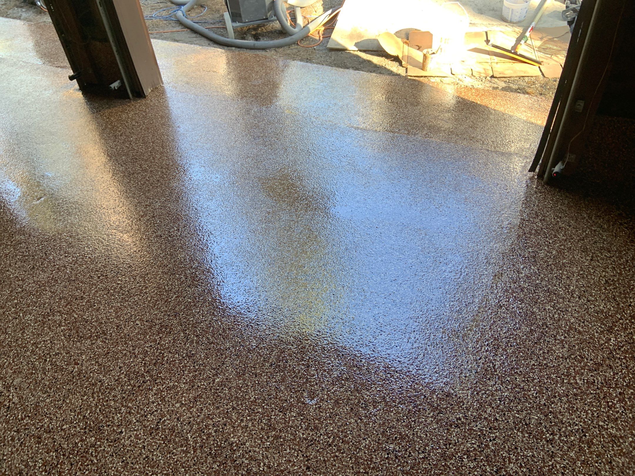 Countertop Transformation using Galaxy Colorway by Croc Coatings, LLC
