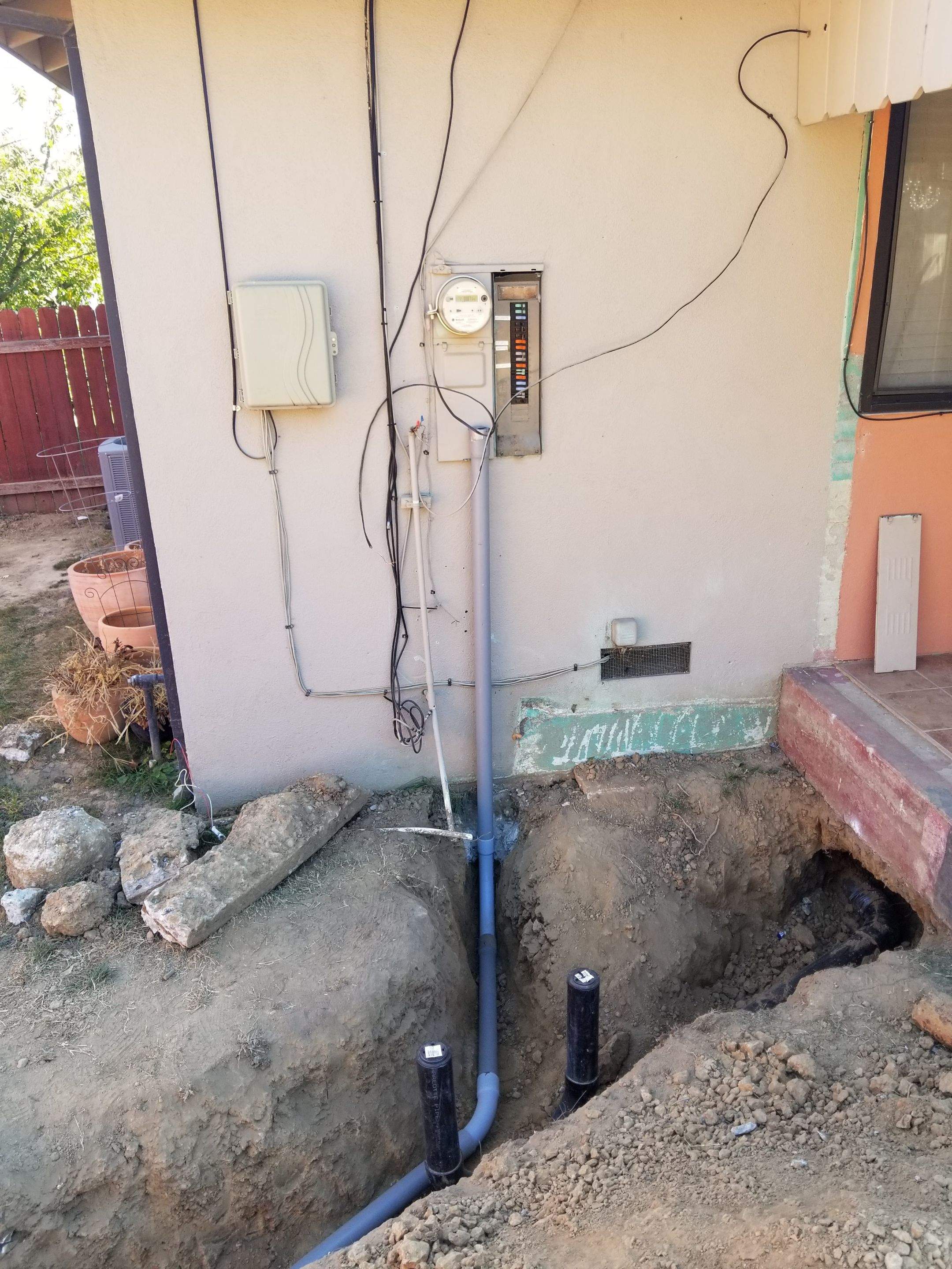 meter/main relocate by Peach Electric Inc