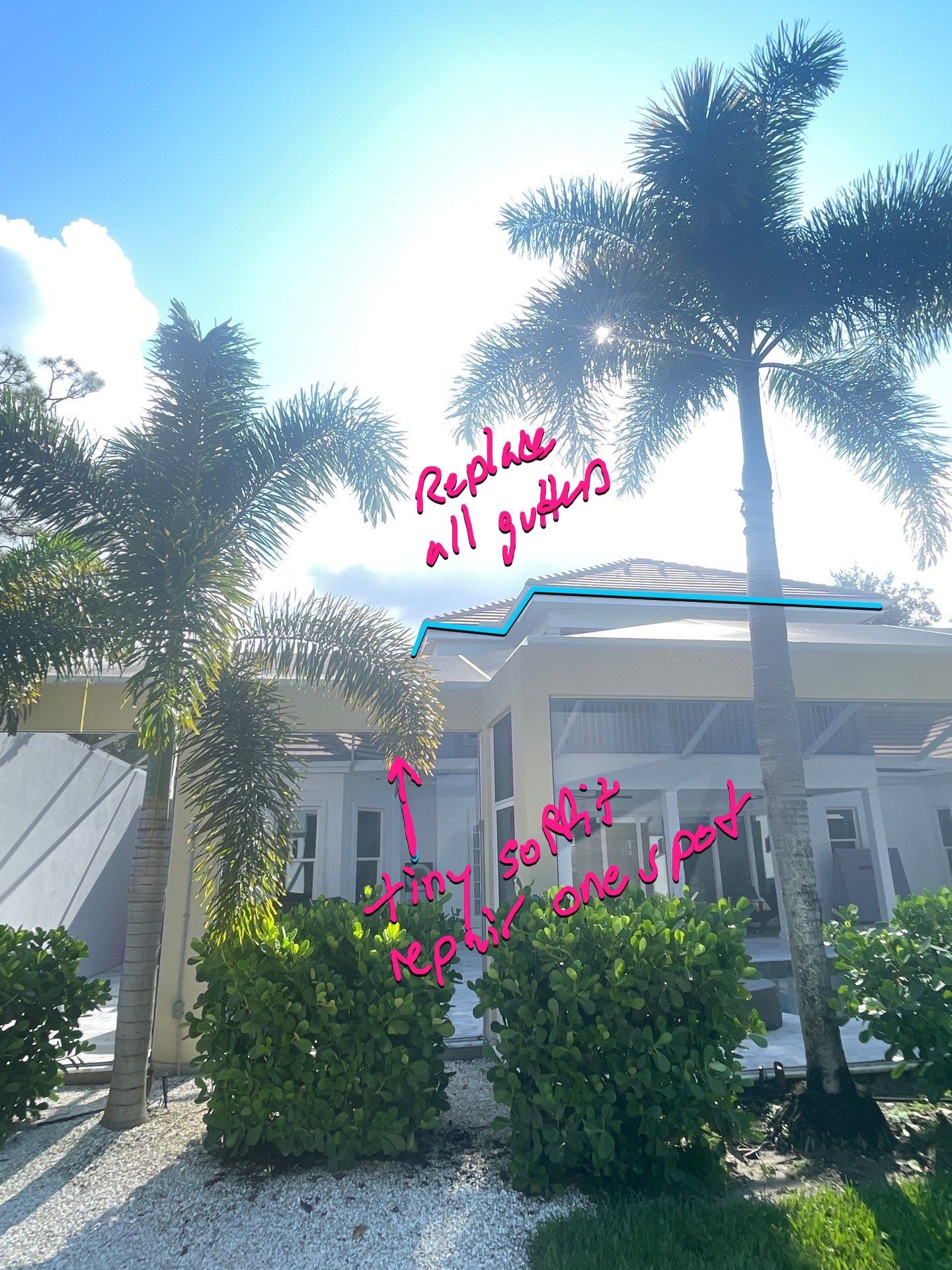 7-Inch Seamless Gutters for Large Roofs in Osprey FL by Gutter Professors