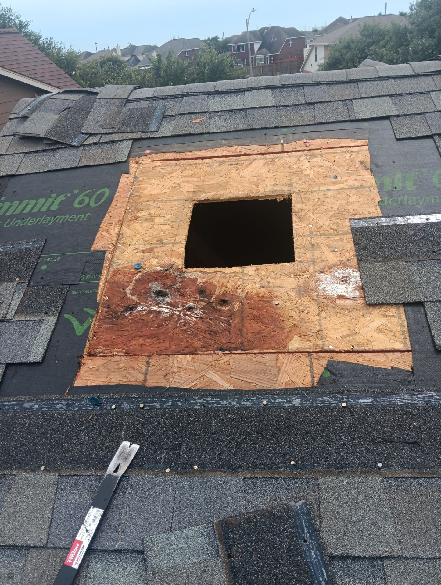 Hail Damage using Owen's Corning Duration (Lifetime) Shingles by Roof Repair Company