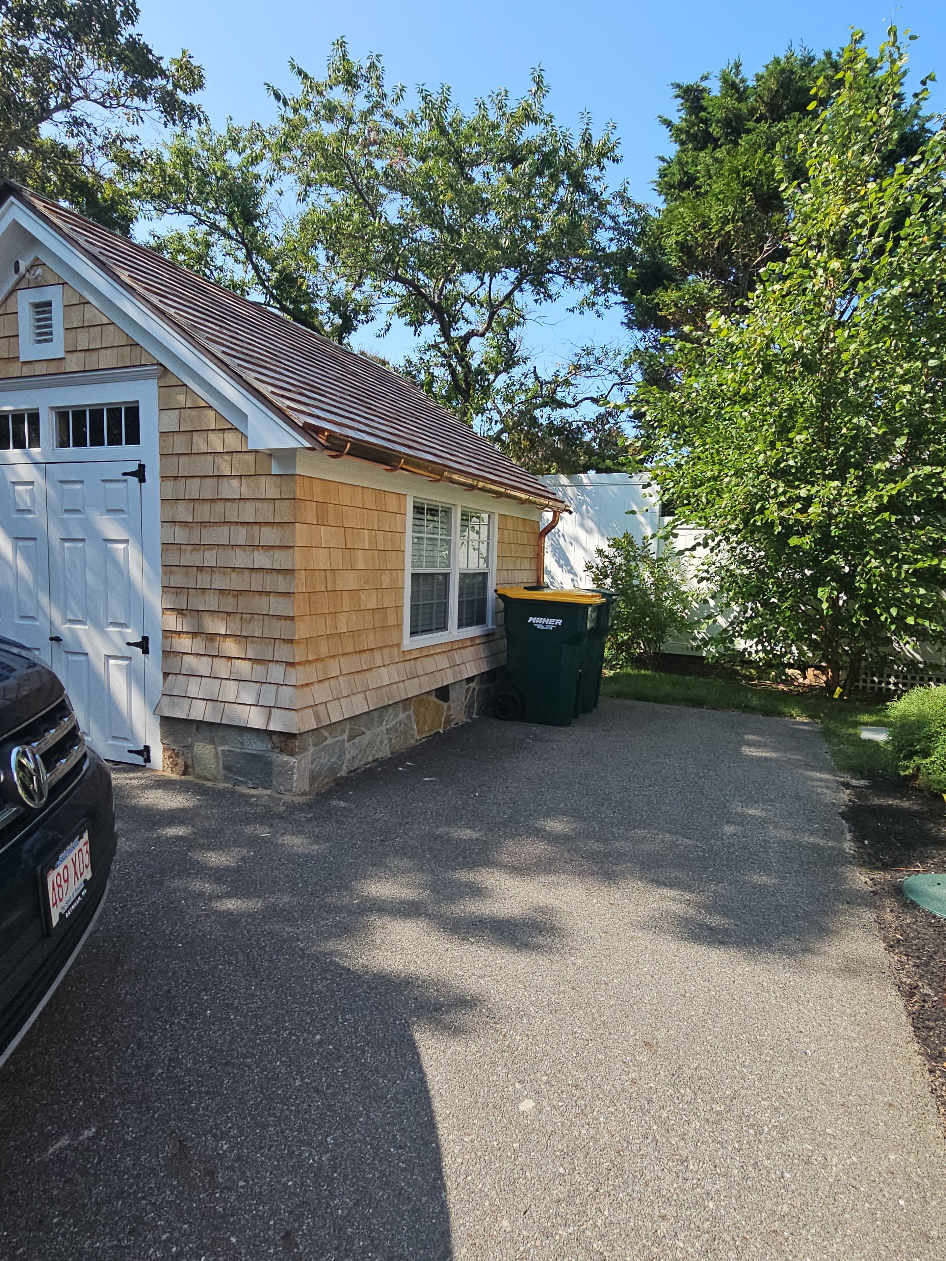 Gutter Installation using 6" Half Round Copper Gutter by Gutter Pro Enterprises