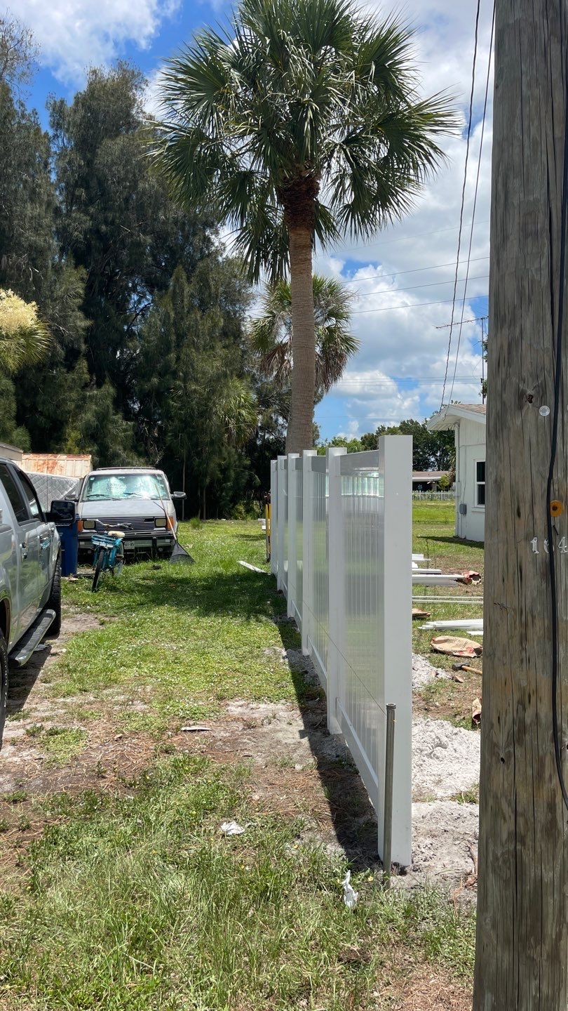 Venice, FL 6ft. Tall White Vinyl Privacy Fence by Asap fence and gates, LLC