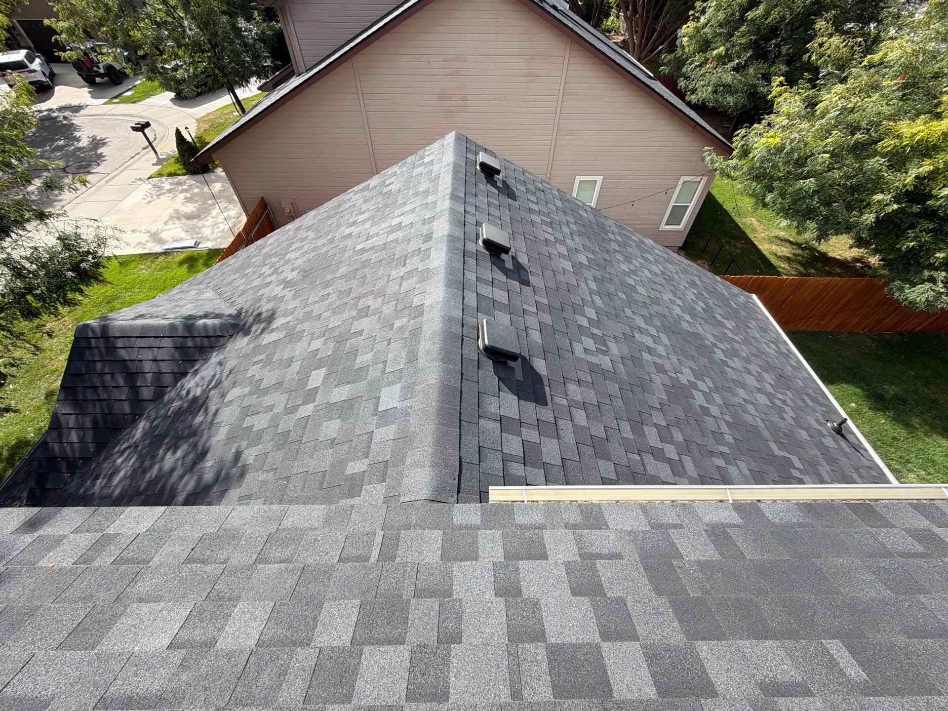 Comprehensive Residential Roof Replacement Featuring Architectural Shingles in Meridian by Olive Roofing