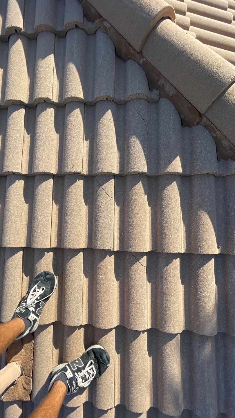 Residential Roofing Repair using Concrete Tile by Four Peaks Roofing