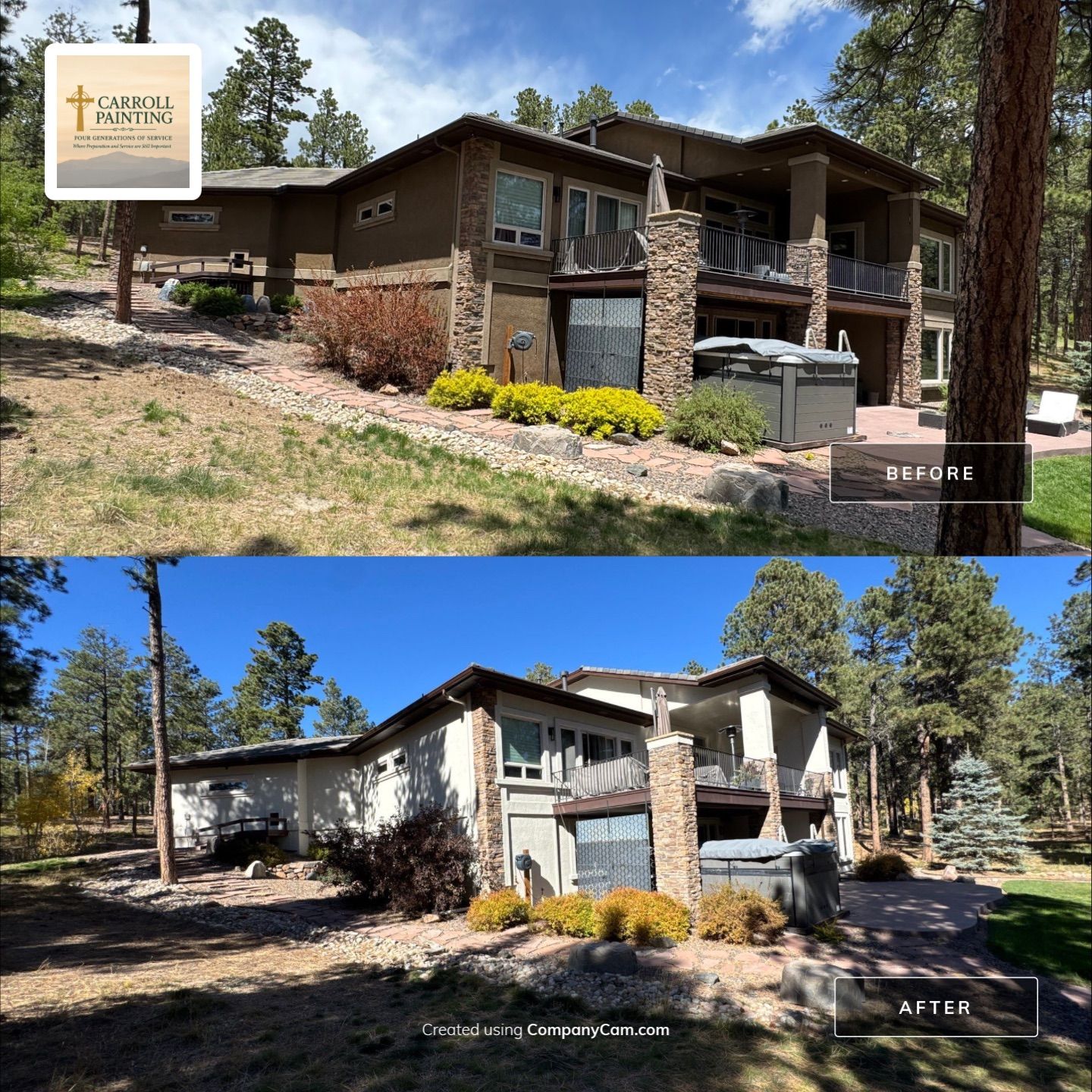 Elastomeric Stucco Coating Project in High Forest Ranch by Carroll Painting LLC