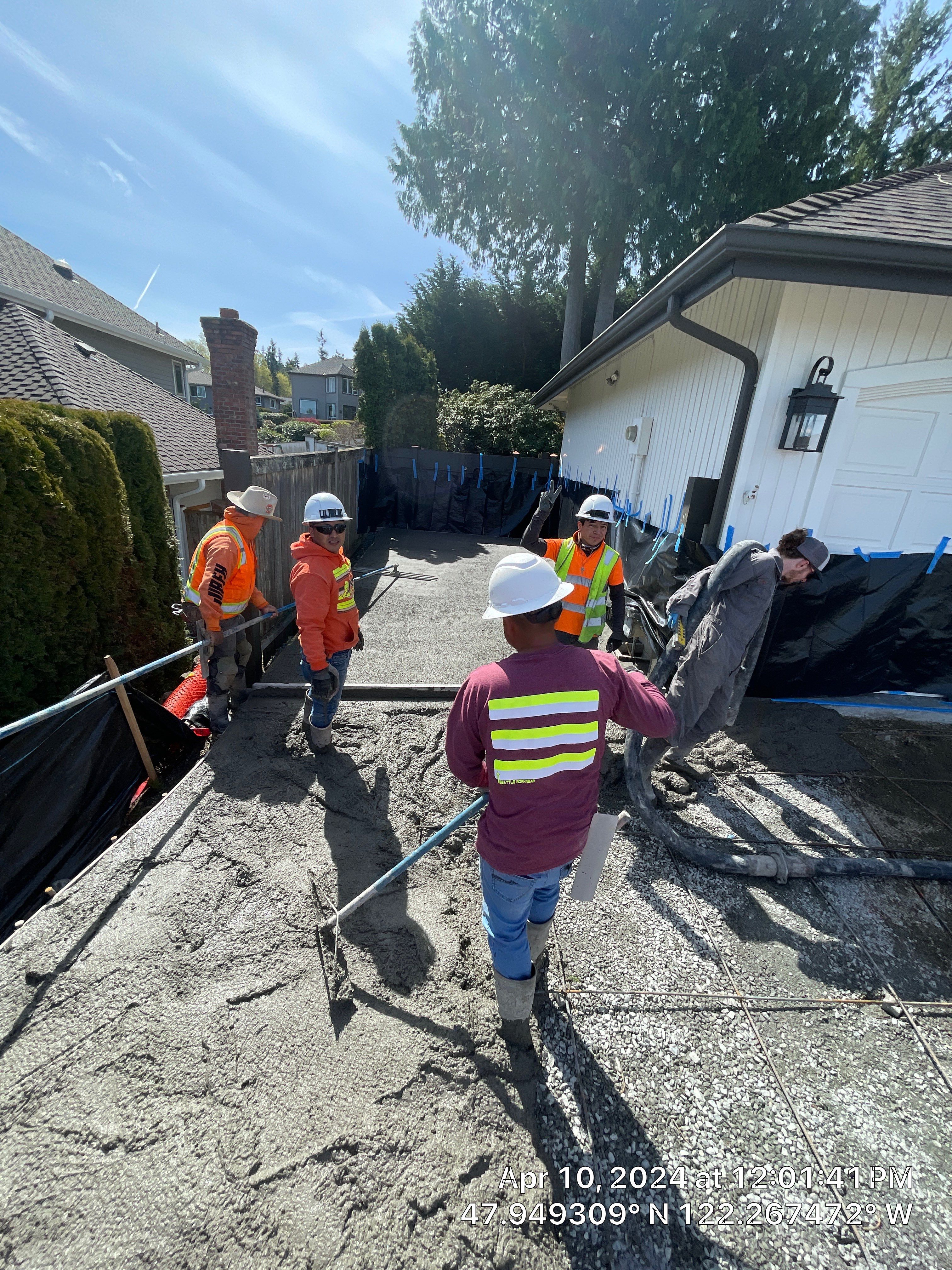 John | Stamped Concrete Driveway Makeover by Jireh Asphalt & Concrete Inc 