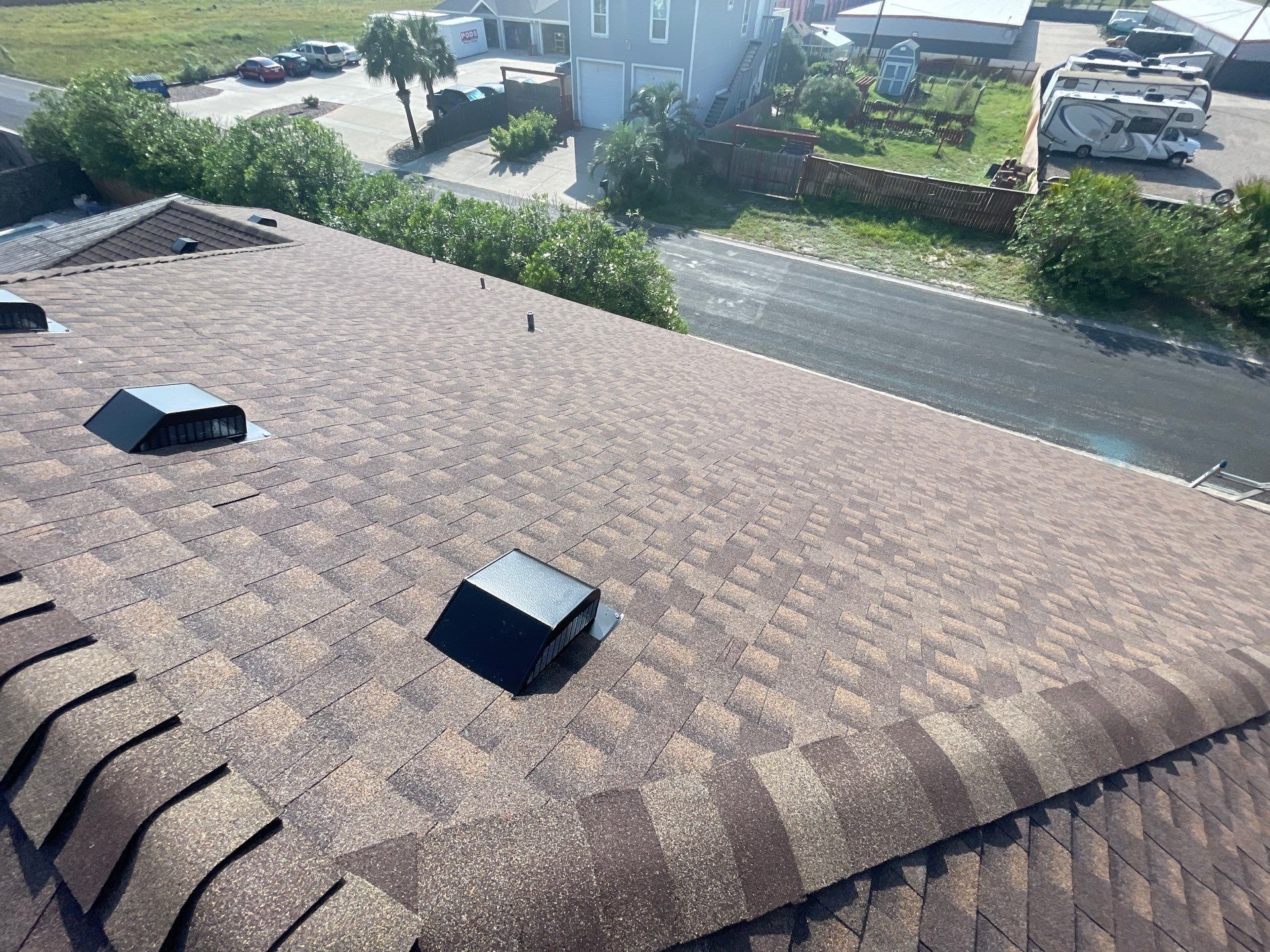 Residential Roofing Installation using GAF HDZ Barkwood by Lighthouse Roofing