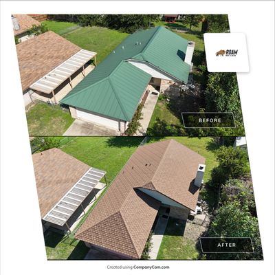 Killeen, TX Roof Replacement using Stone-Coated Steel