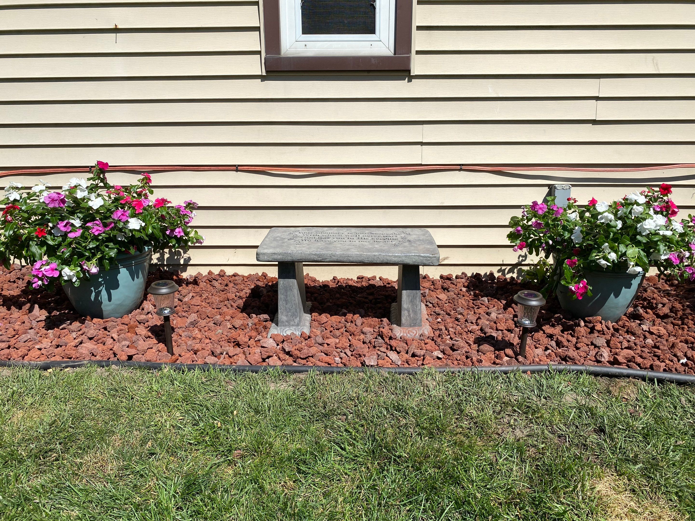 Memorial Garden Install by Elm Rose Gardens