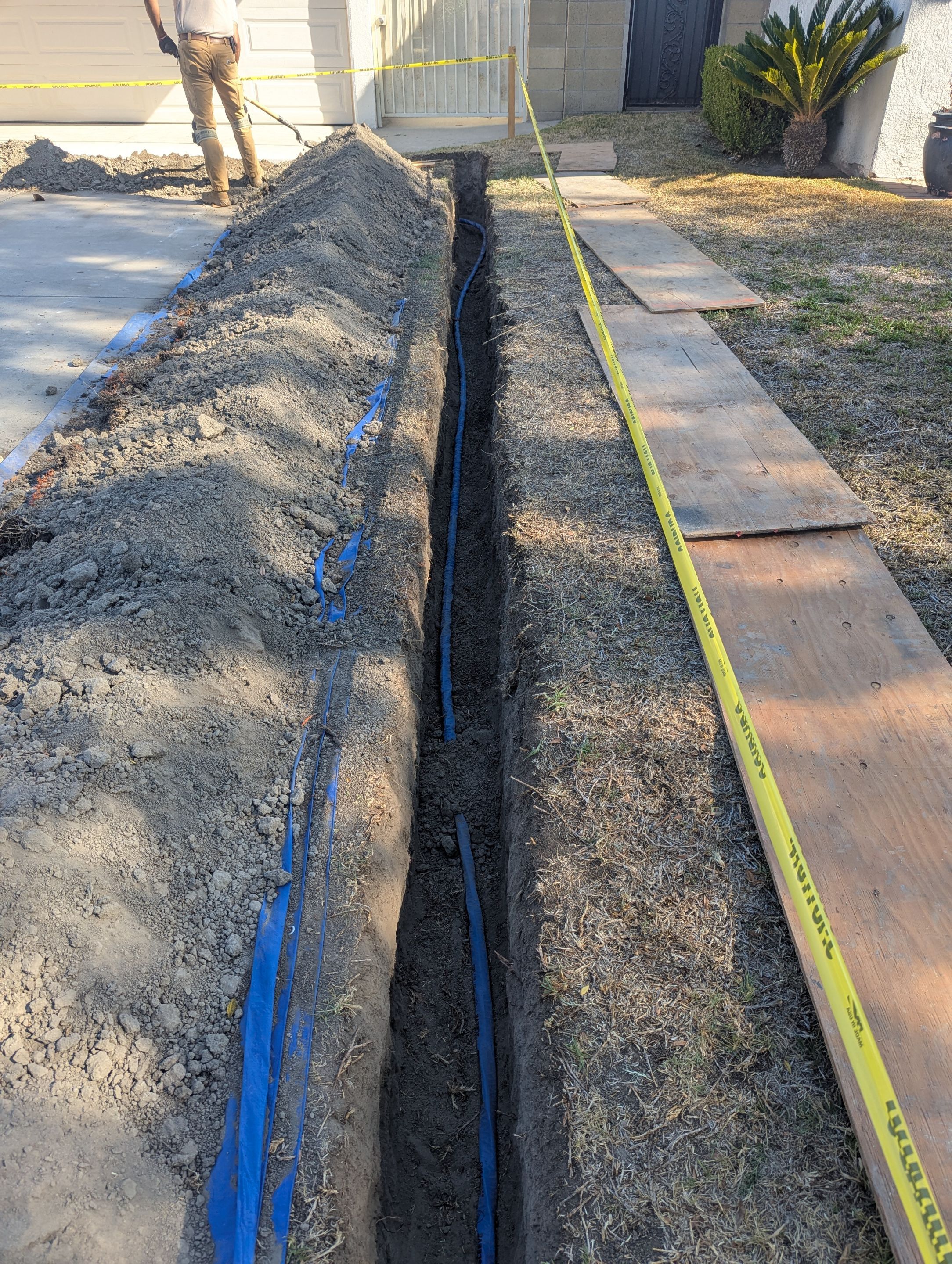 Water Main from meter to house  by Professional Plumbing Inc 