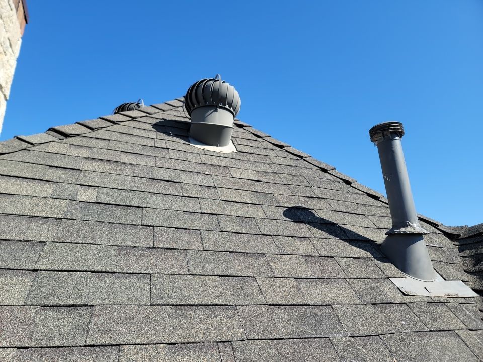 Insurance Claim Roof and Gutters using Owens Corning - Duration- Estate Gray -New Gutters - Exterior paint by Tex-Line Roofing