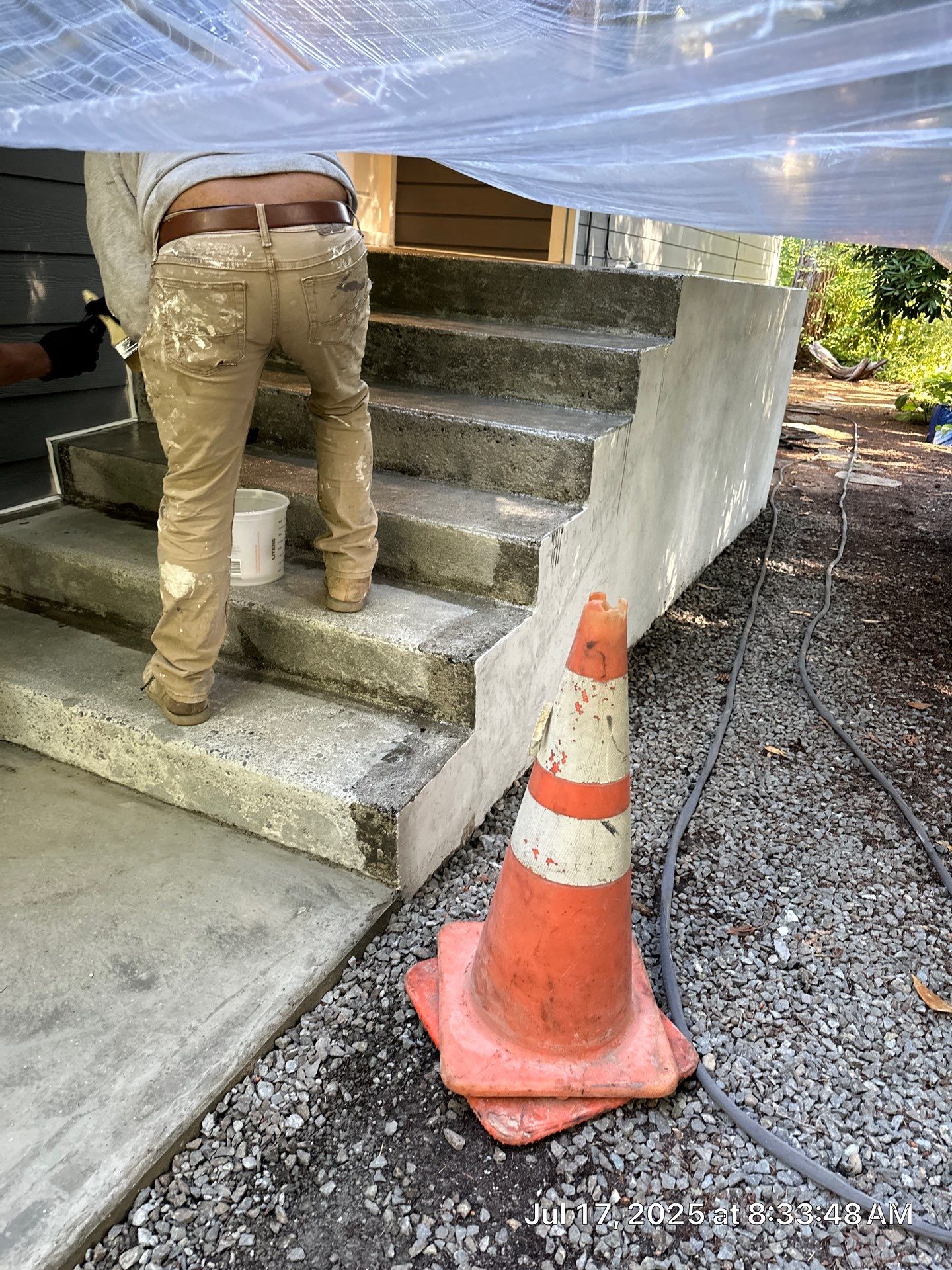 Epoxy Stairs & Sealcoat Driveway Application by Jireh Asphalt & Concrete Inc 