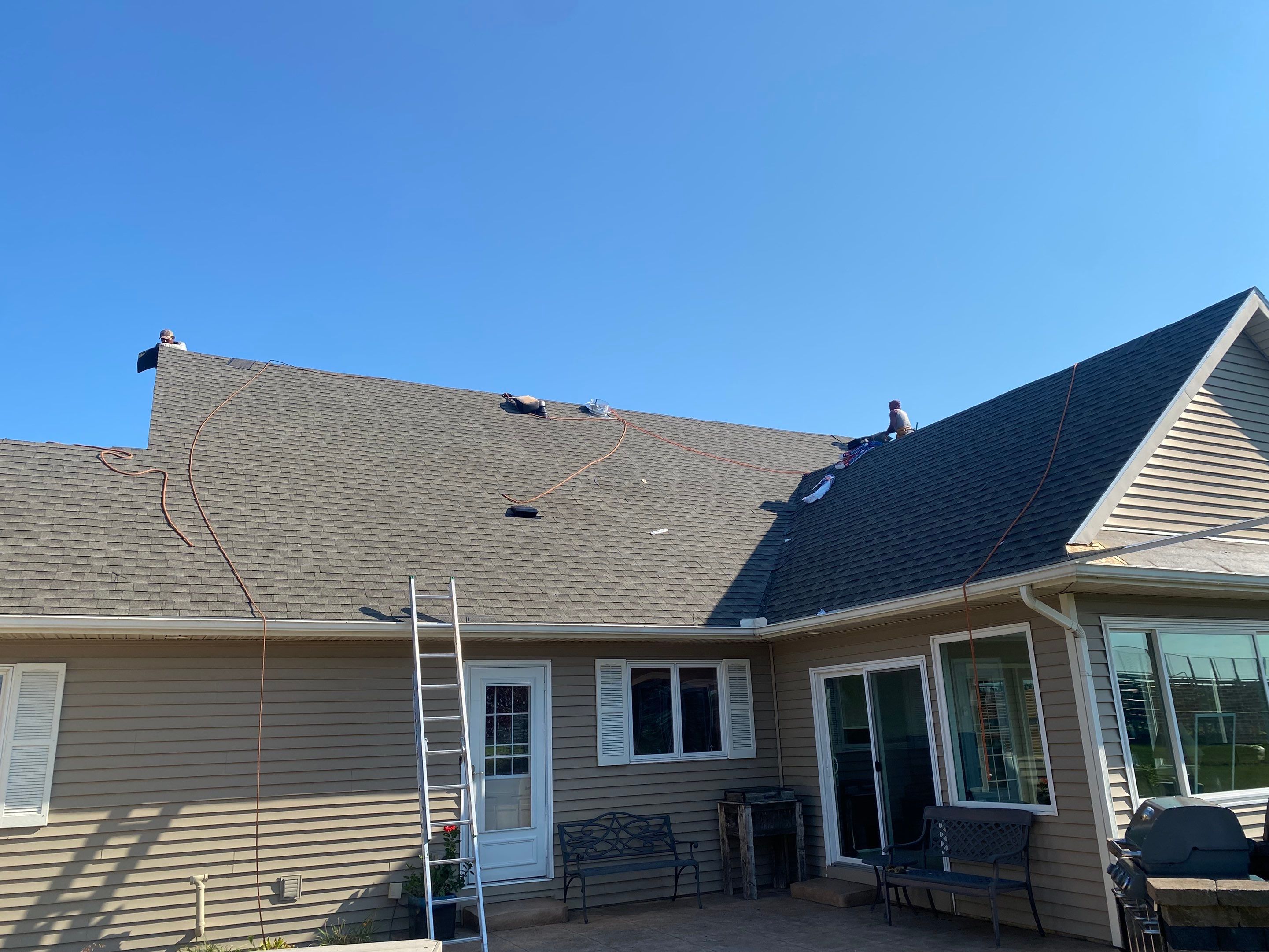 Residential Roofing Installation using GAF Timberline HDZ Weathered Wood by Nitro Roofing and Construction