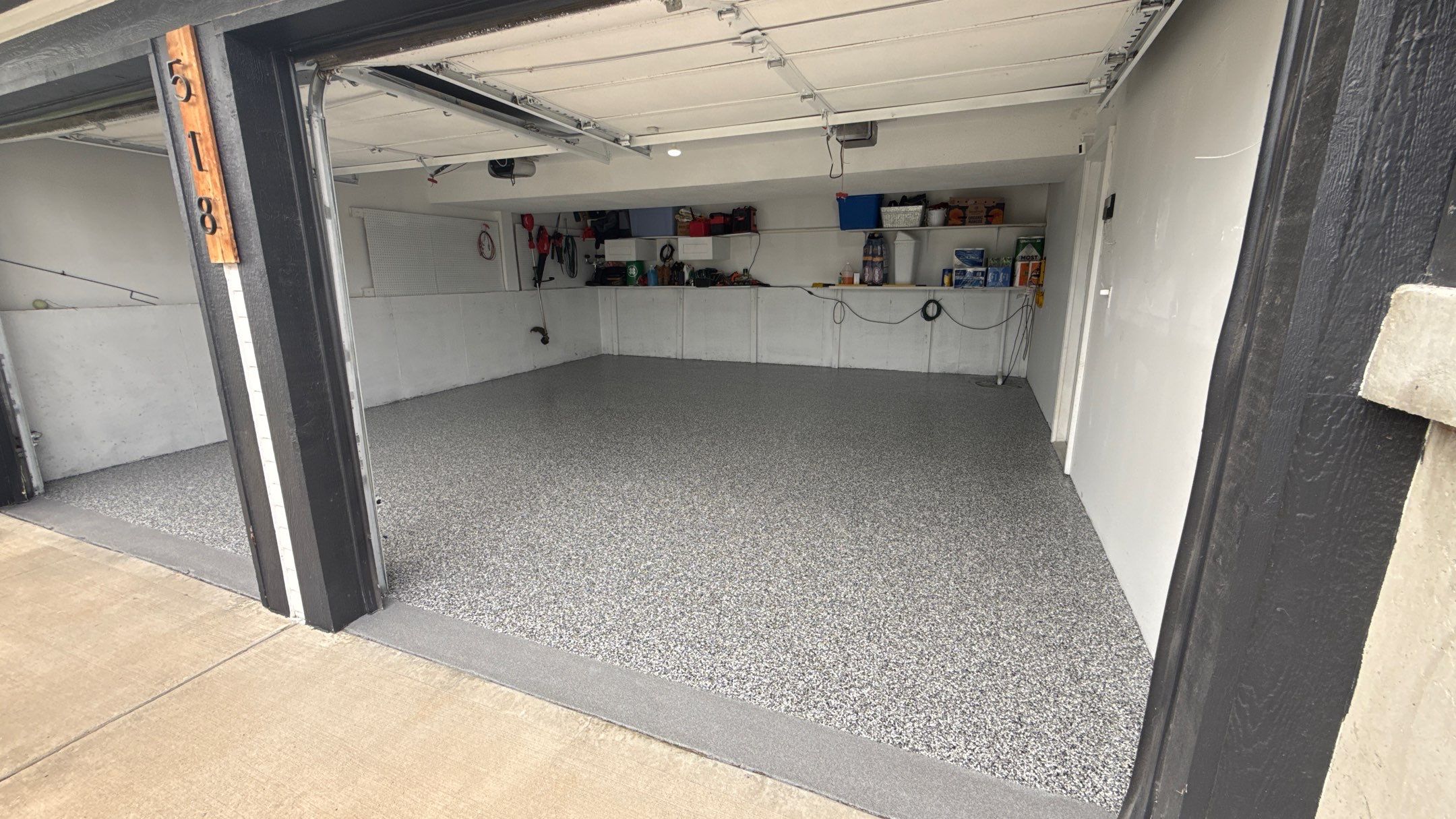 Epoxy Floor Coating for Edgerton Garage and Utility Room by Banner Garage