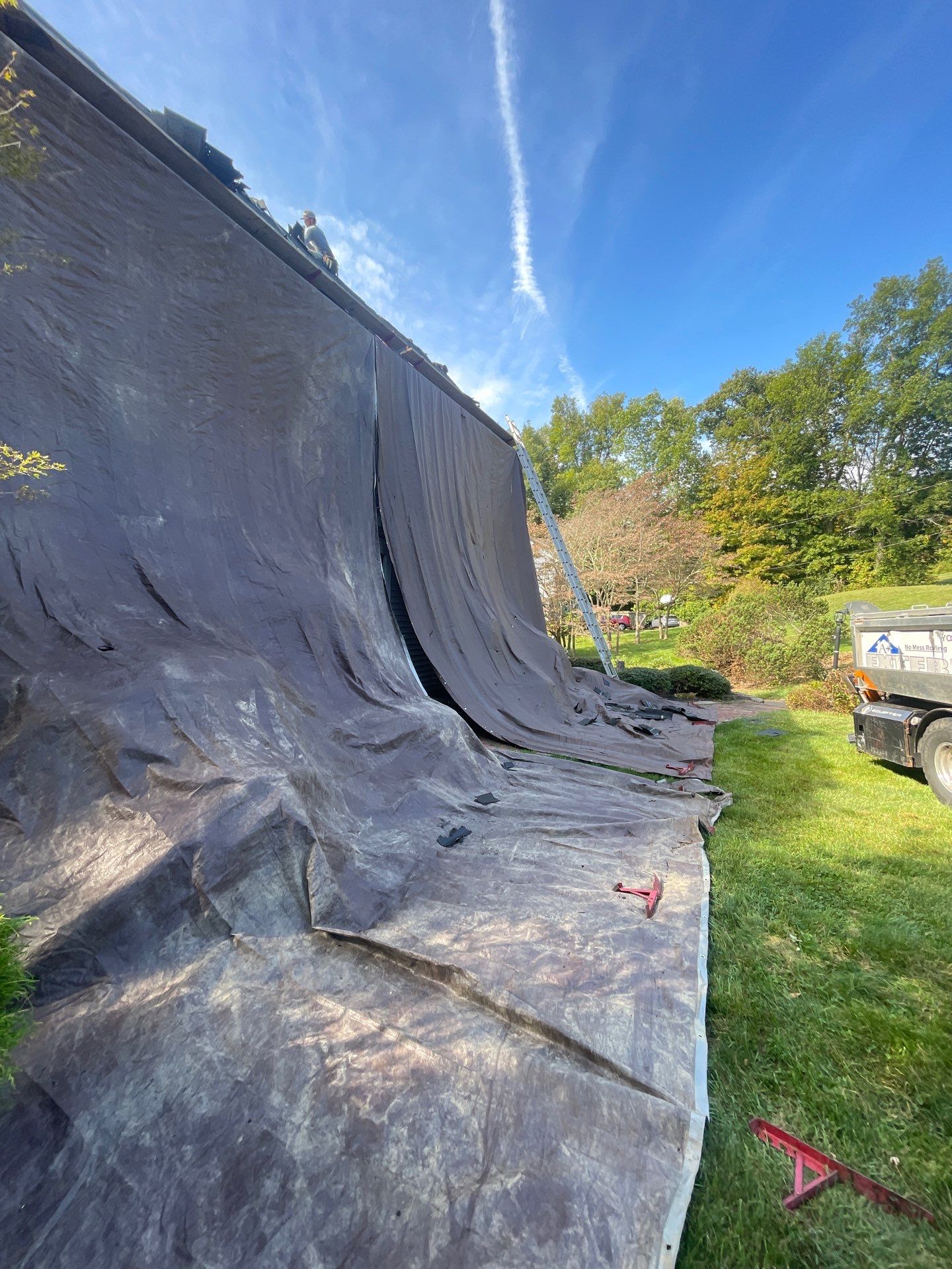 Residential Roofing Installation using Owens Corning Duration Driftwood by A Plus Exterior
