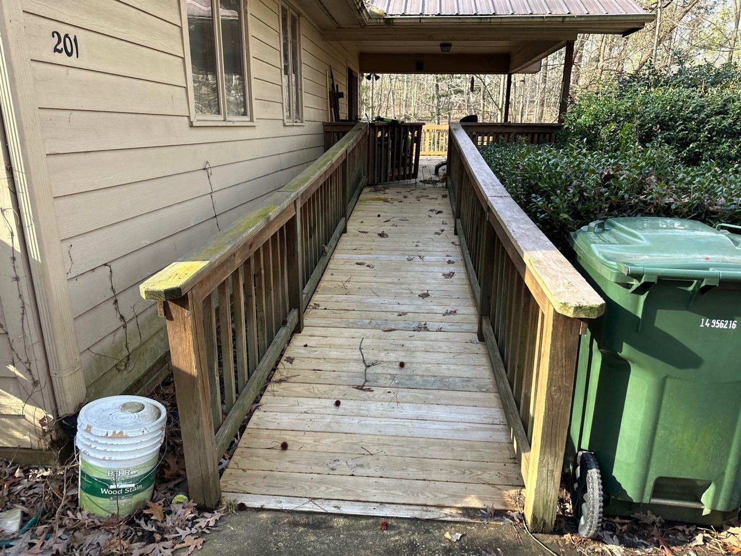 Weathered Deck using Wood Sealant by DuraSeal