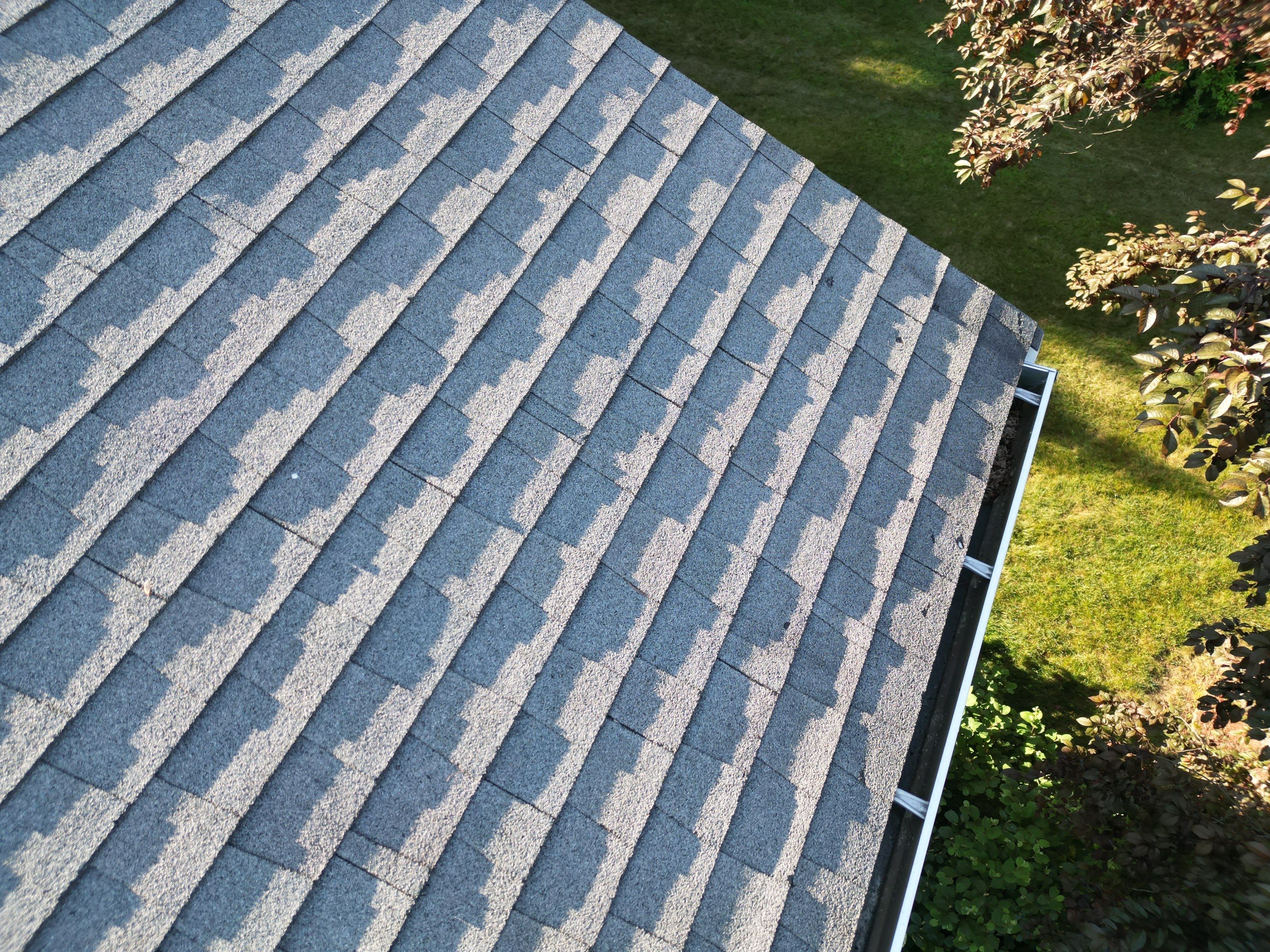 Complete Roof Replacement with Chimney Flashing, Gutter Guard System, and Vinyl Siding Repairs by Mighty Dog Roofing of Greater Middlesex County